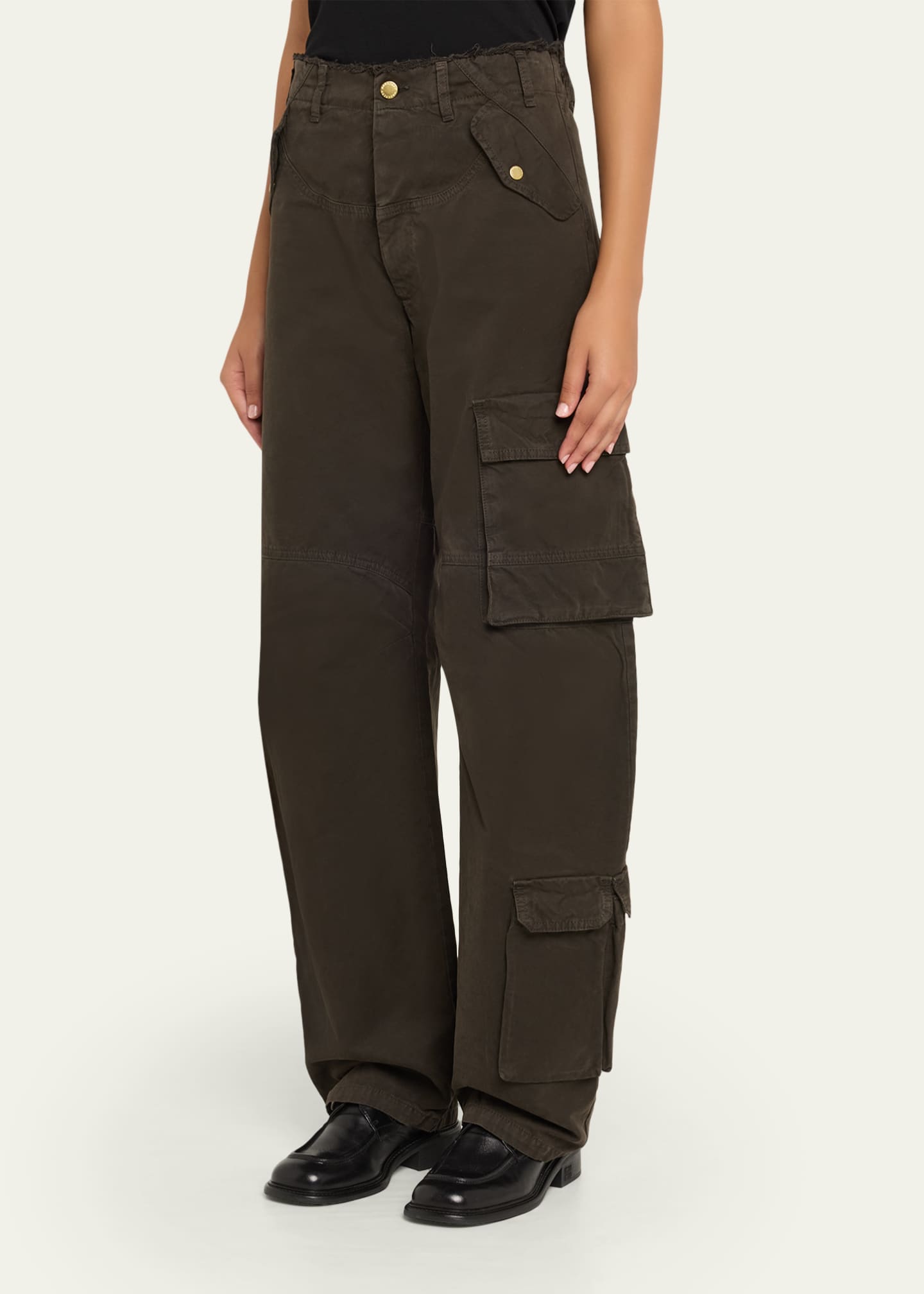 Rosalind Wide-Leg Baggy Cargo Jeans
