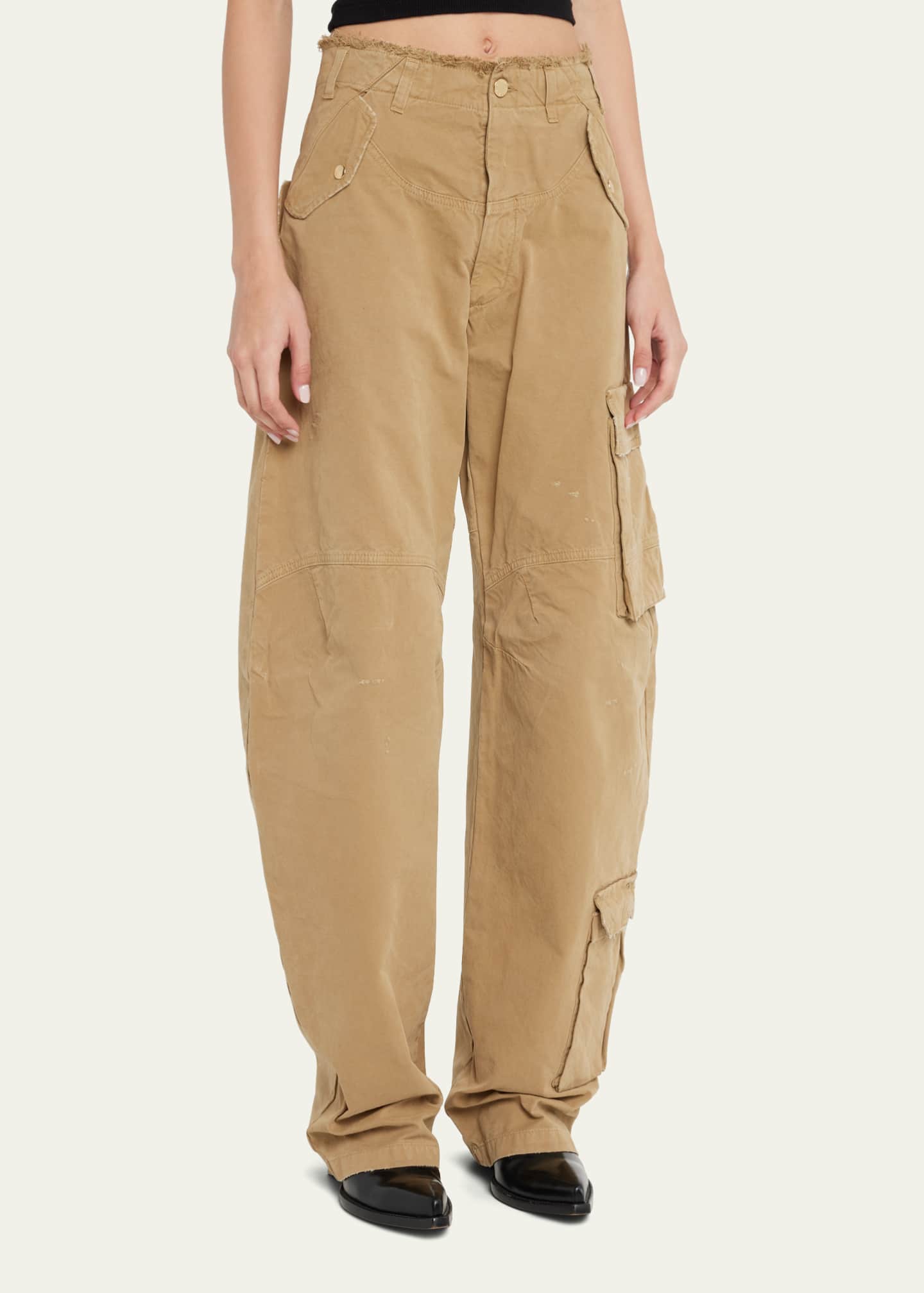 DARKPARK Rosalind Wide-Leg Baggy Cargo Jeans Image 4 of 5