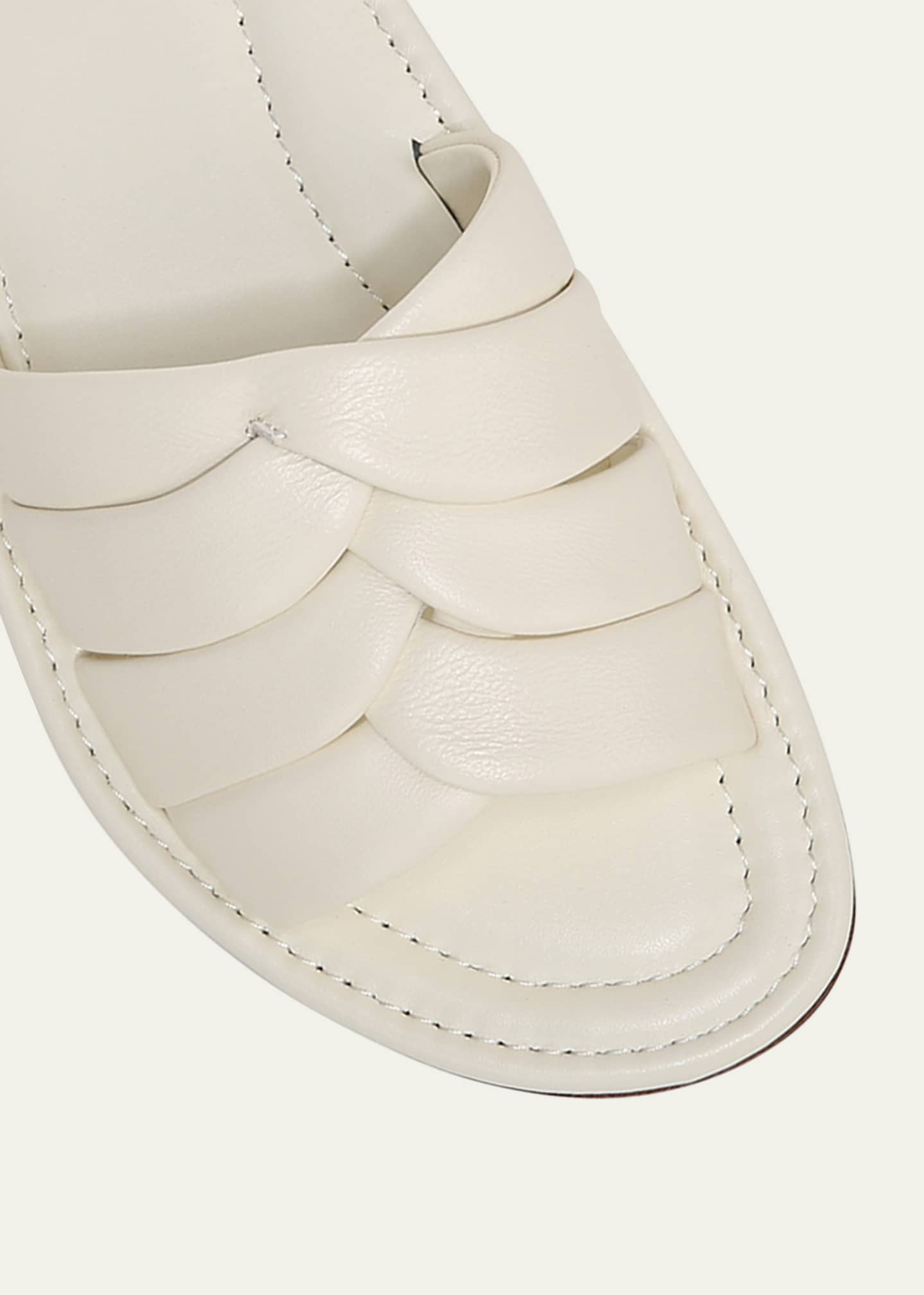 Vince Palmetta Woven Leather Flat Sandals