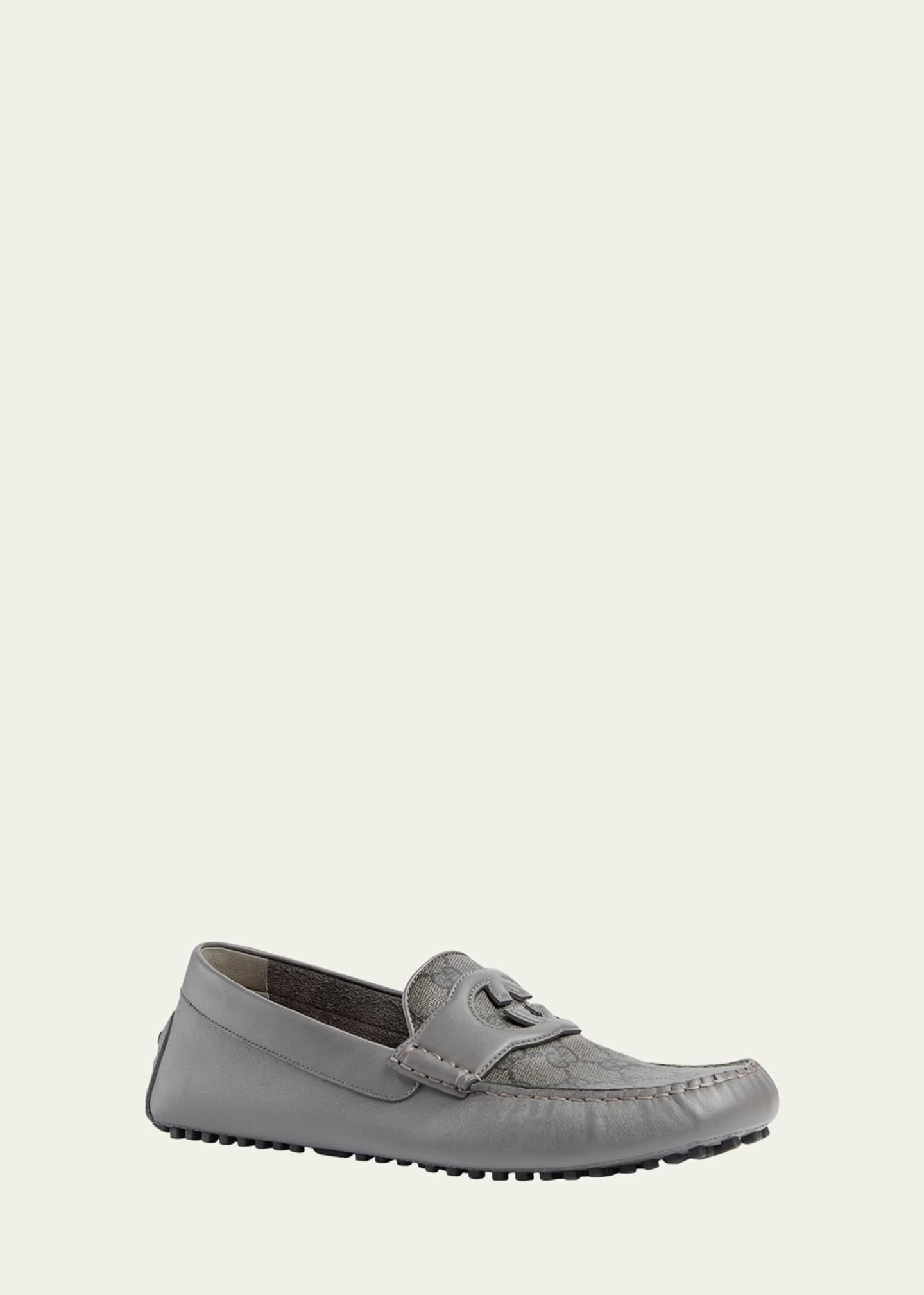Gucci Men’s Ayrton GG Supreme Drivers - Bergdorf Goodman