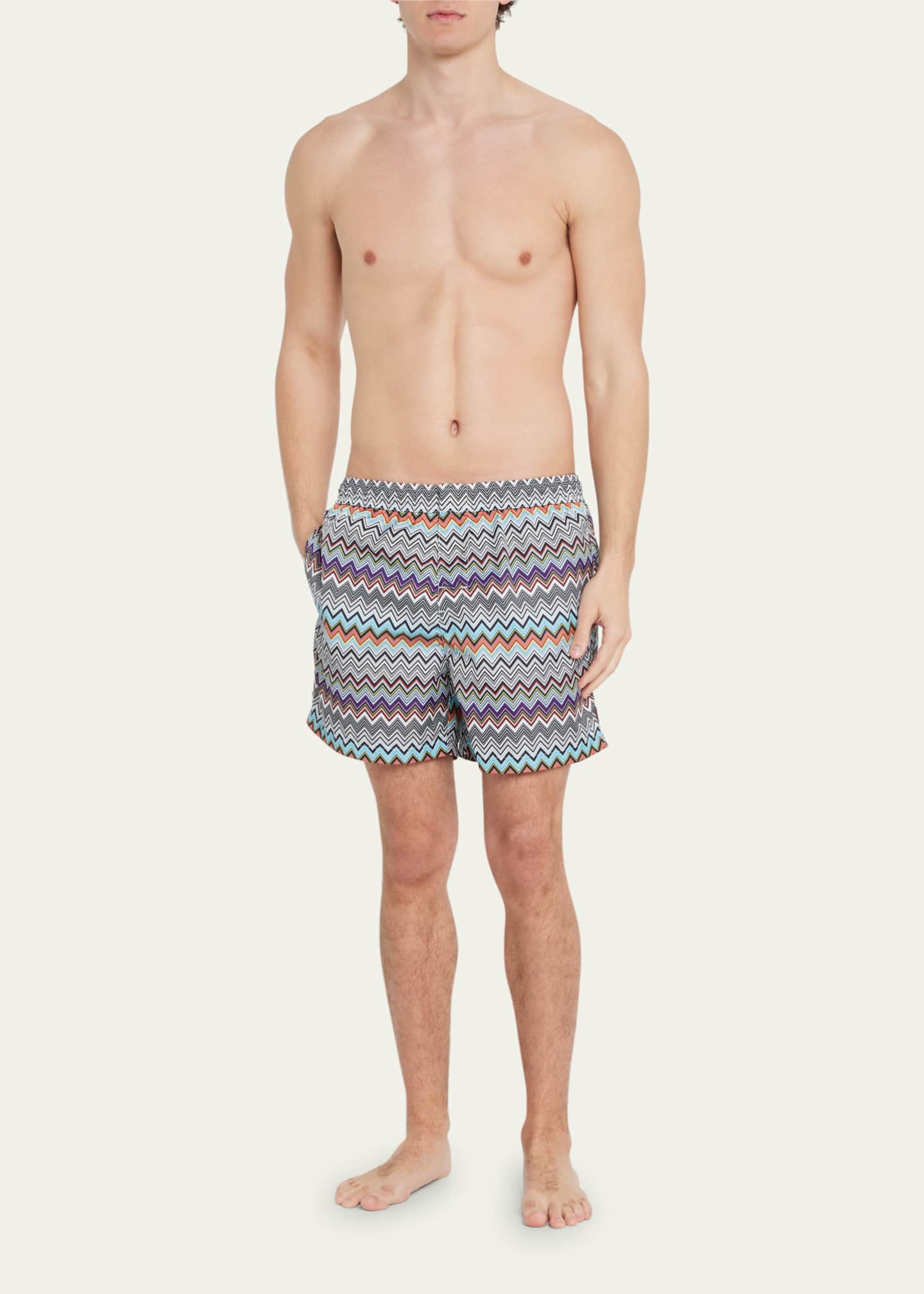 Missoni Men's Zigzag Swim Shorts Bergdorf Goodman