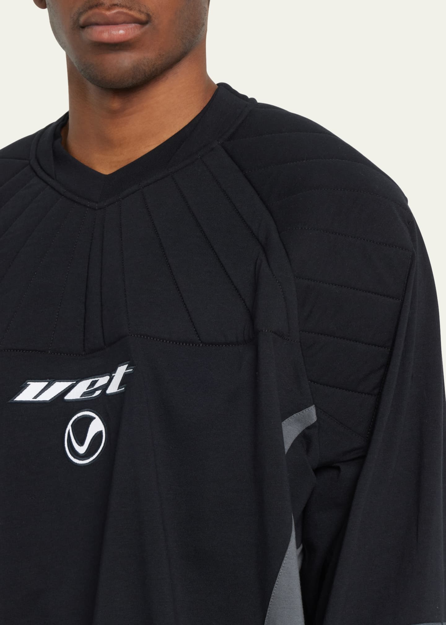 Vetements Men's Gamer MotoPadded LongSleeve Shirt Bergdorf Goodman