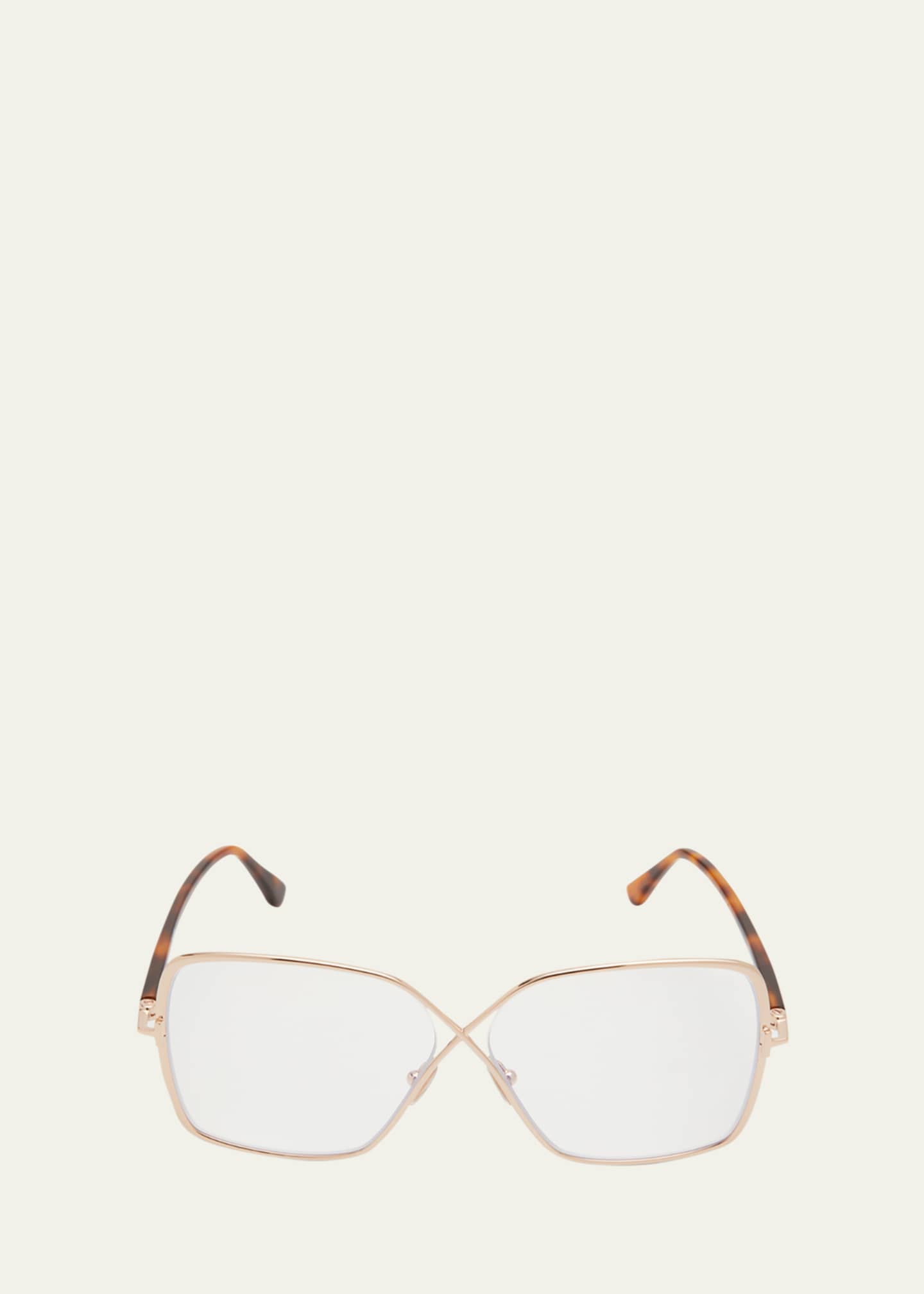 TOM FORD Twisted Blue Filtering Mixed-Media Butterfly Glasses - Bergdorf  Goodman