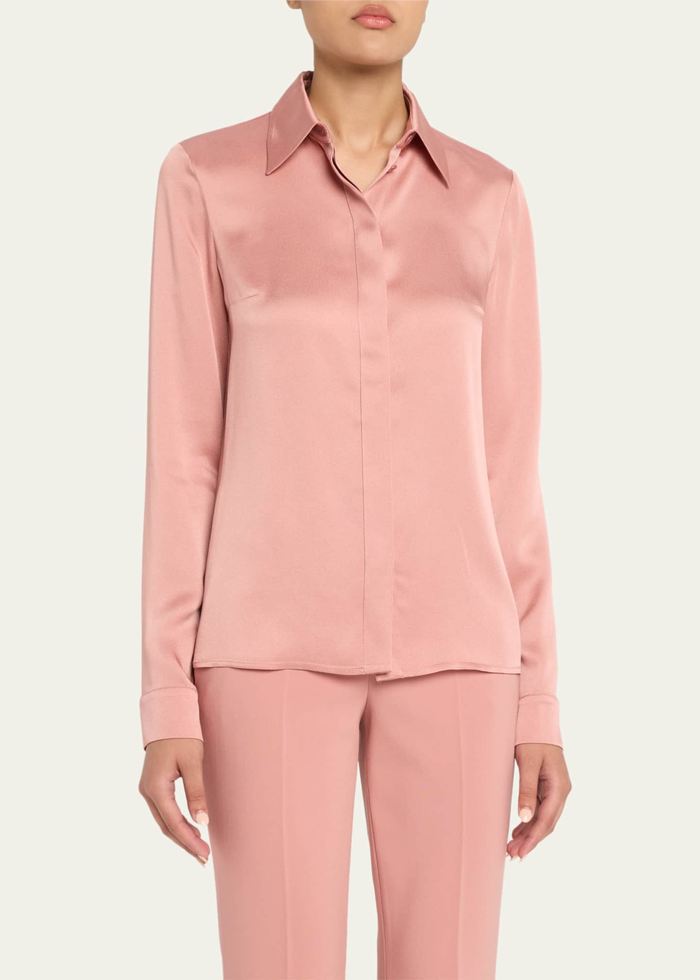 strapless open back dress Michael Kors Boys Pink Cotton Dress Shirt – NorthBoys main image 1