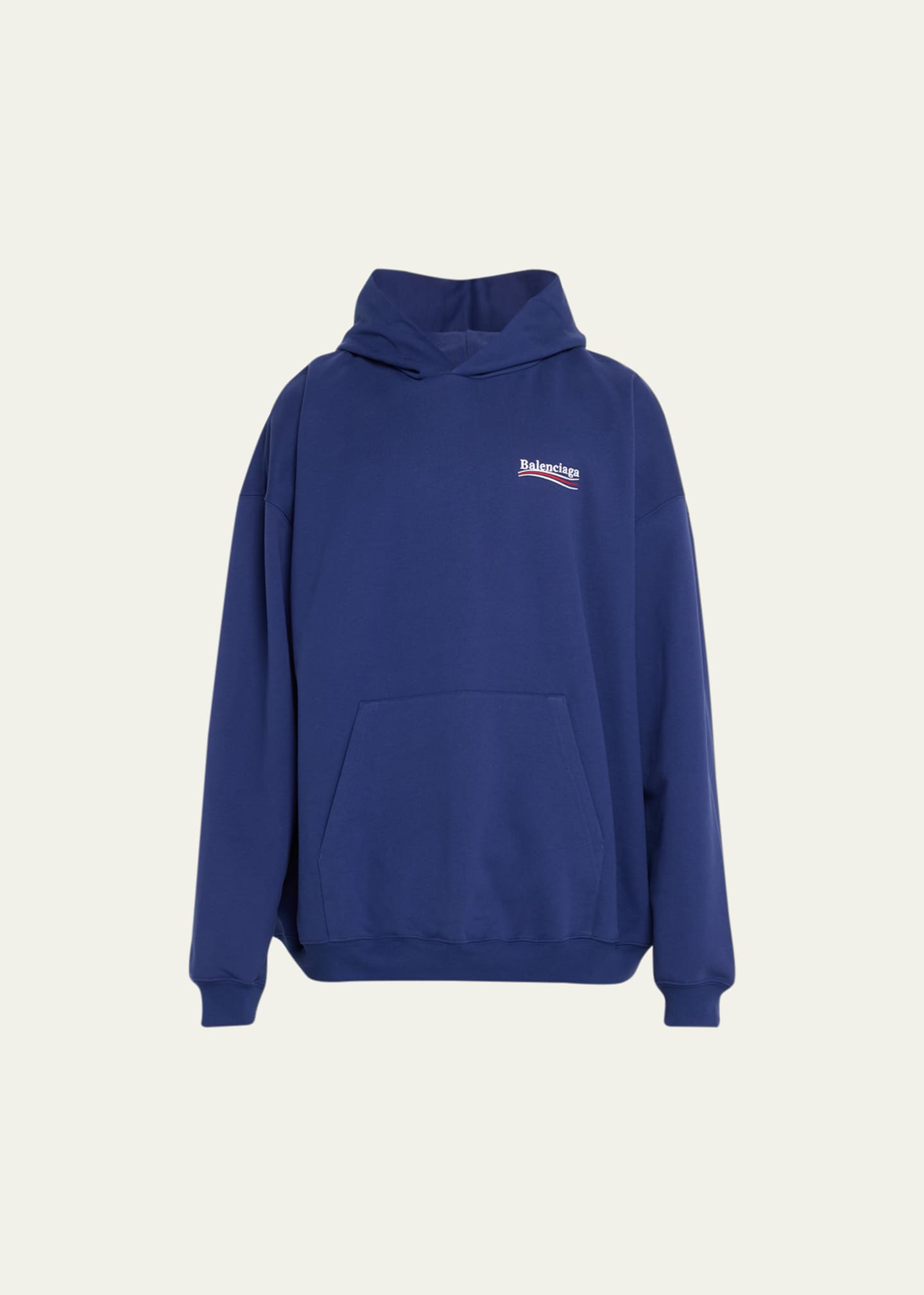 Balenciaga Men s Campaign Logo Terry Hoodie Bergdorf Goodman