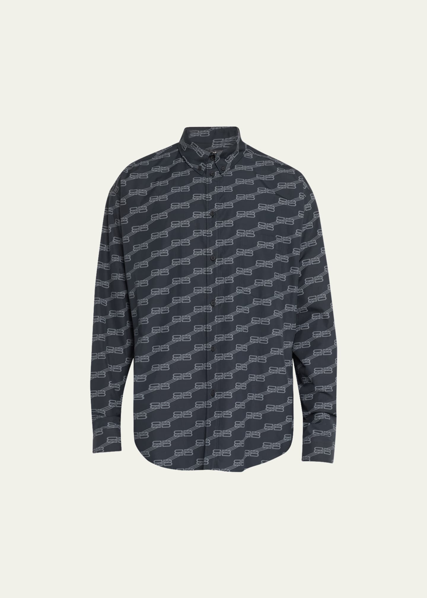 balenciaga monogram shirt