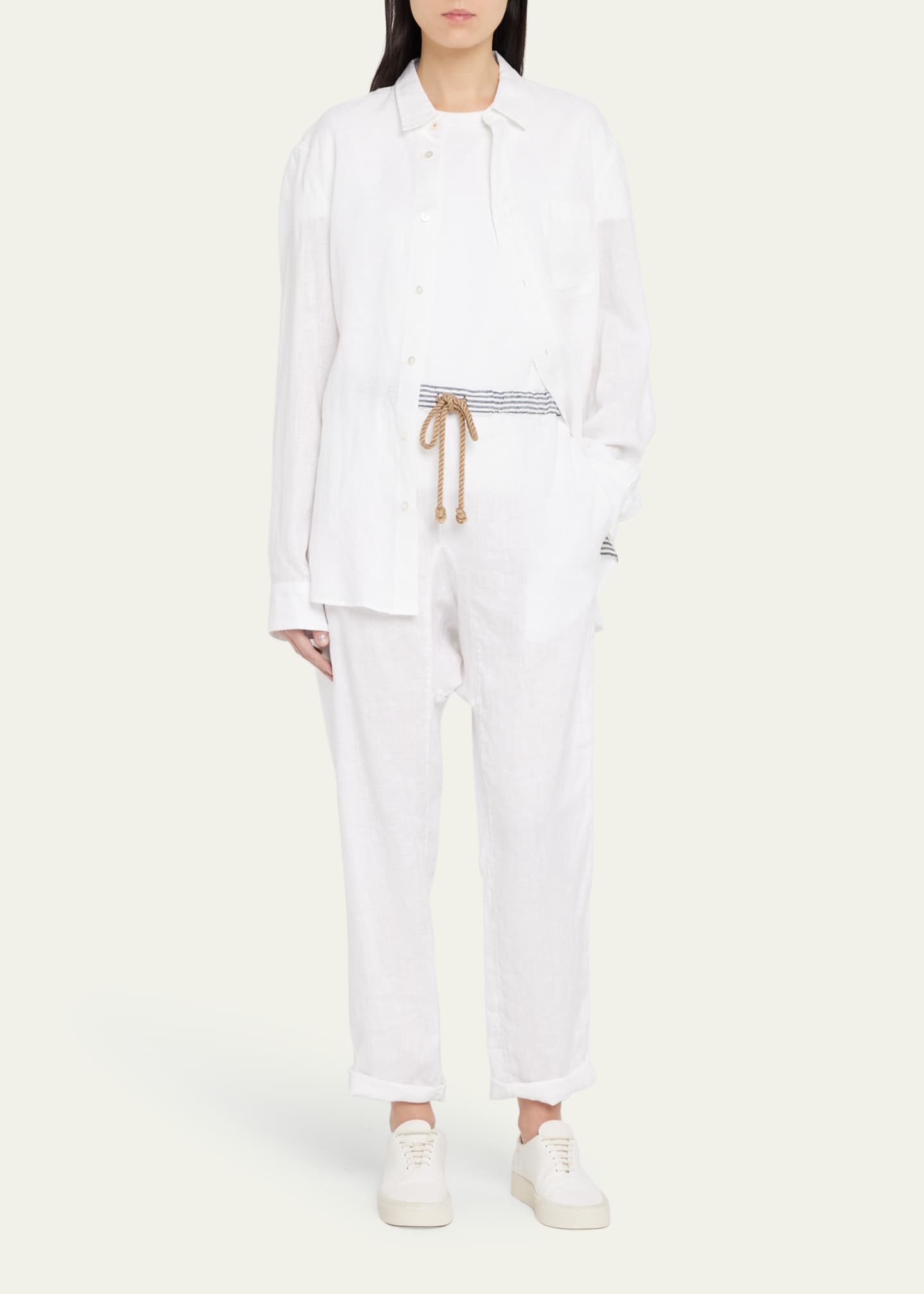 The Salting Carrot Linen Drawstring Trousers Image 2 of 5