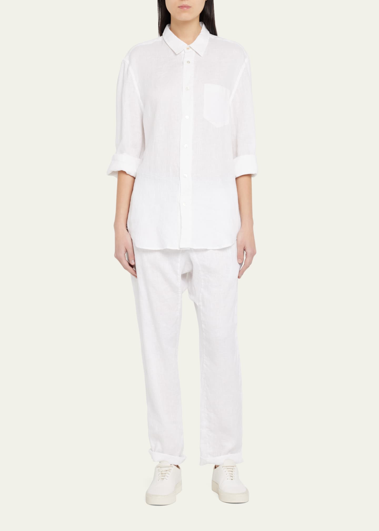 The Salting Classic Linen Button-Front Shirt Image 2 of 5