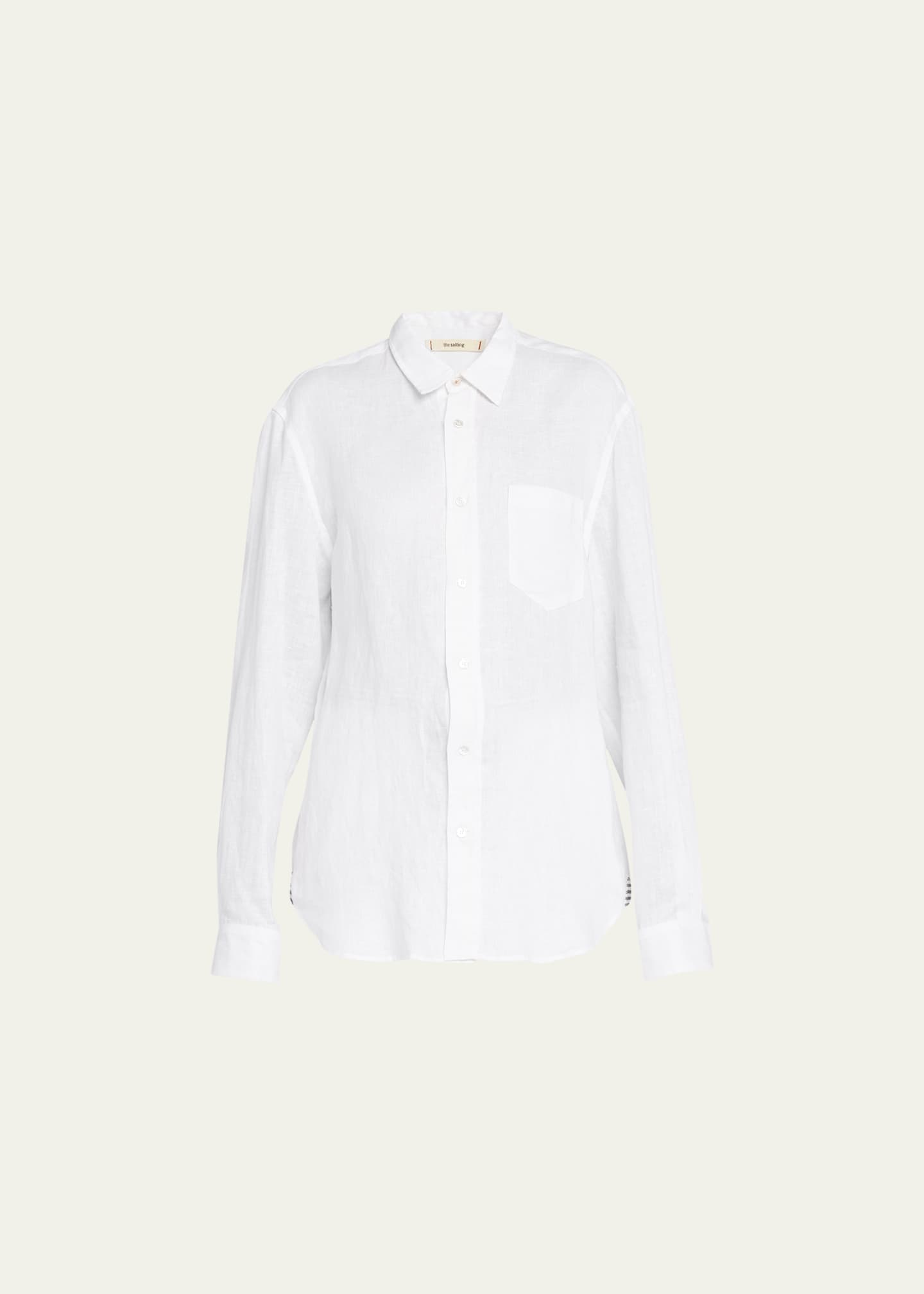The Salting Classic Linen Button-Front Shirt Image 1 of 5