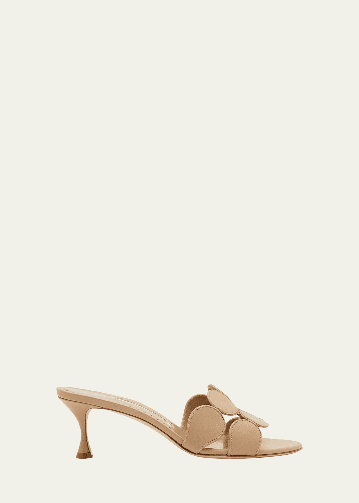 Manolo Blahnik Haribalmu Leather Slide Sandals - Bergdorf Goodman