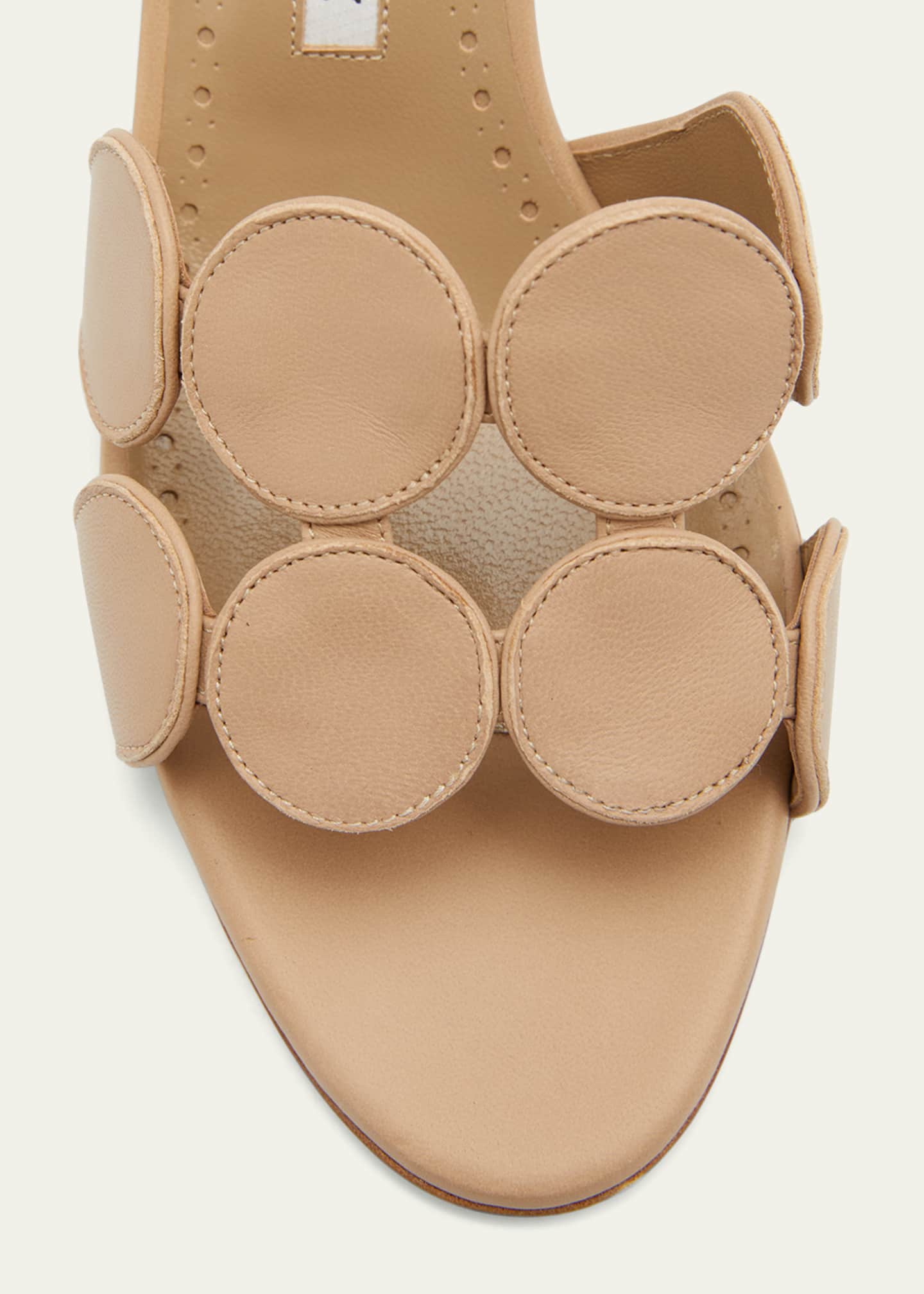 Manolo Blahnik Haribalmu Leather Slide Sandals - Bergdorf Goodman