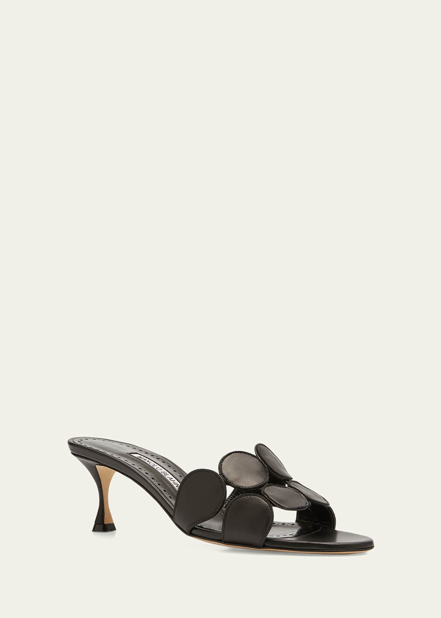 Manolo Blahnik Haribalmu Leather Slide Sandals Image 3 of 5