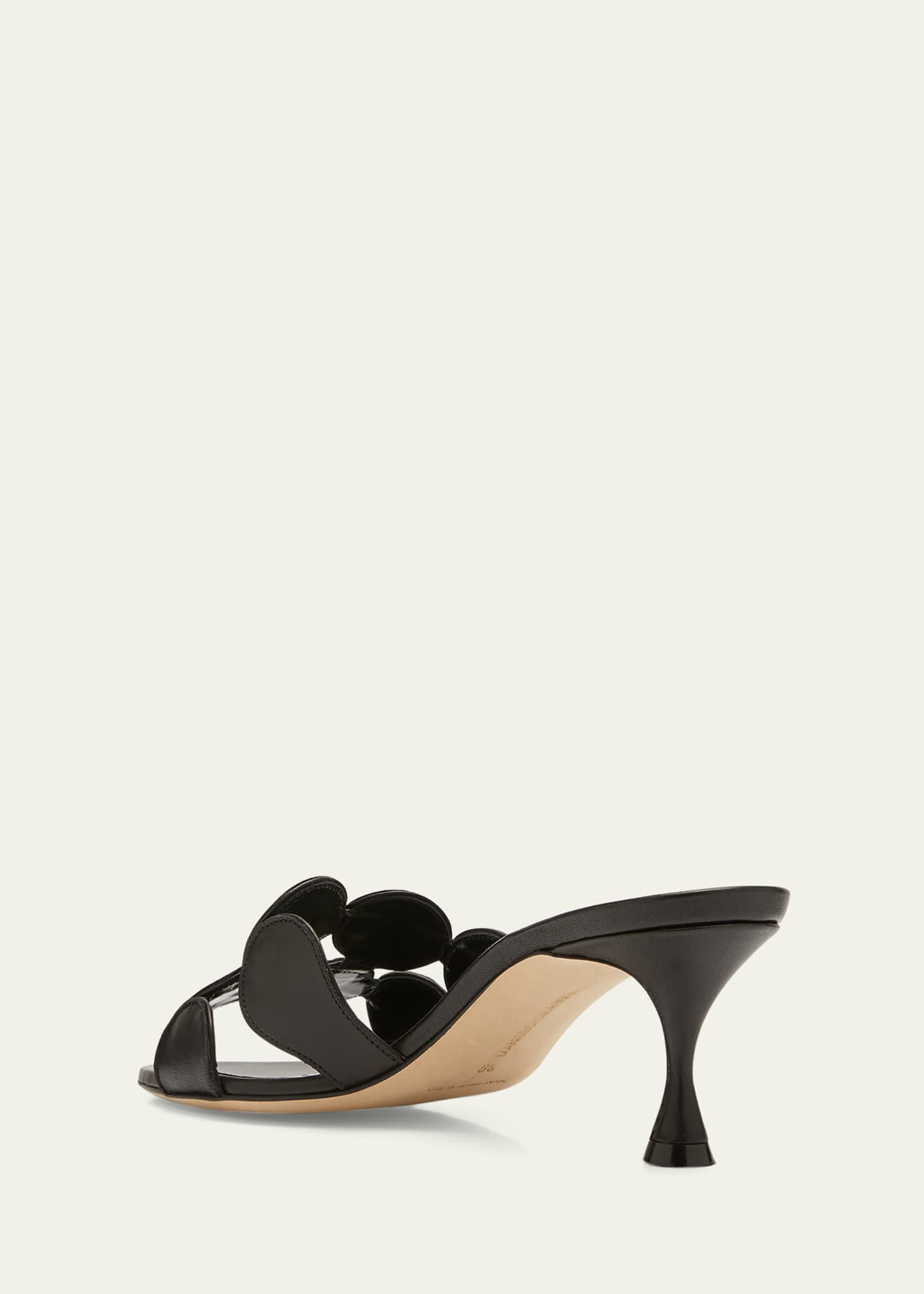 Manolo Blahnik Haribalmu Leather Slide Sandals Image 4 of 5