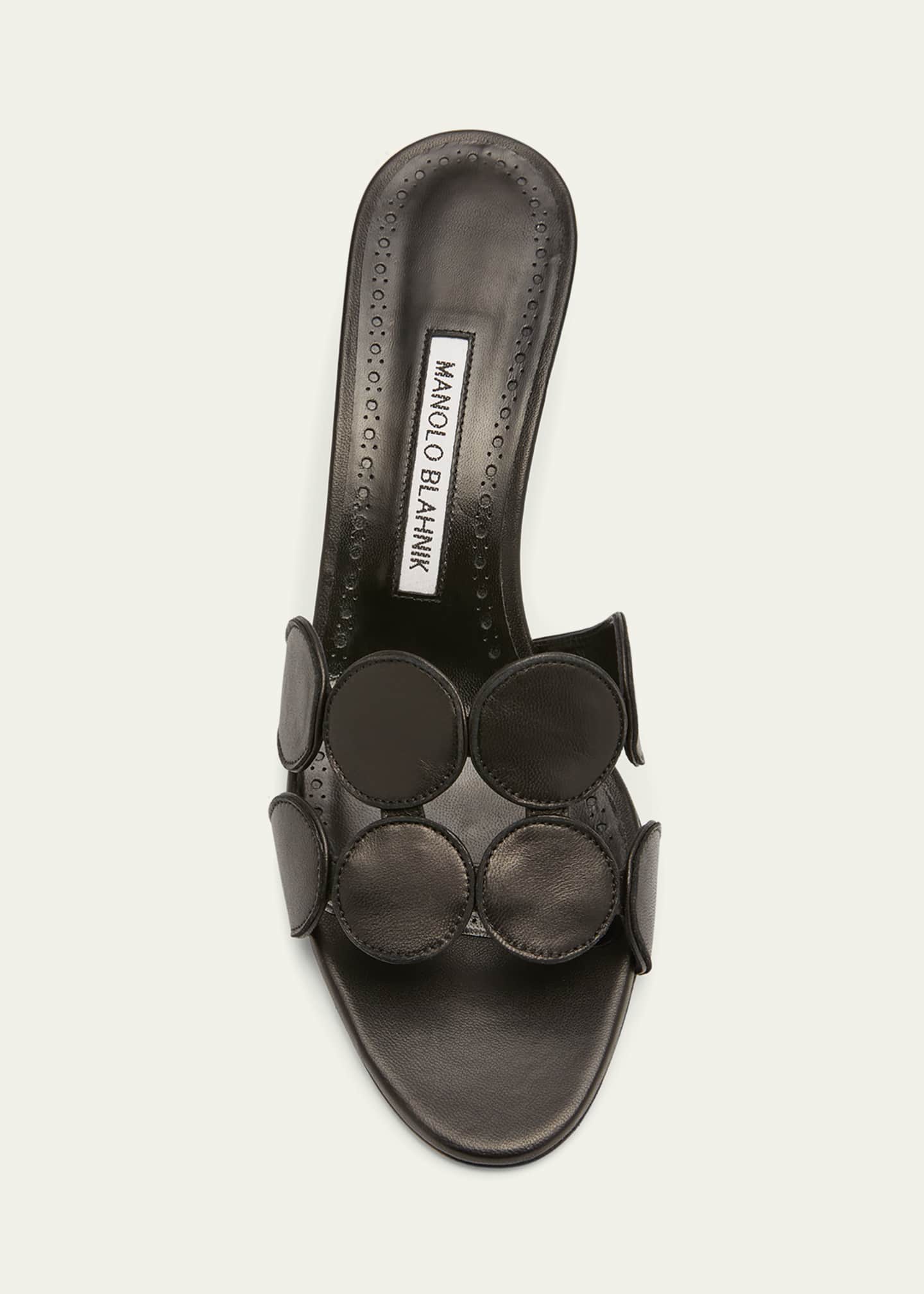Manolo Blahnik Haribalmu Leather Slide Sandals Image 5 of 5