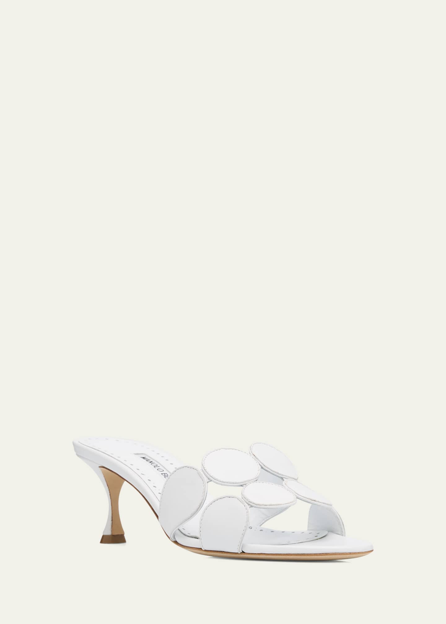 Manolo Blahnik Haribalmu Leather Slide Sandals Image 3 of 6