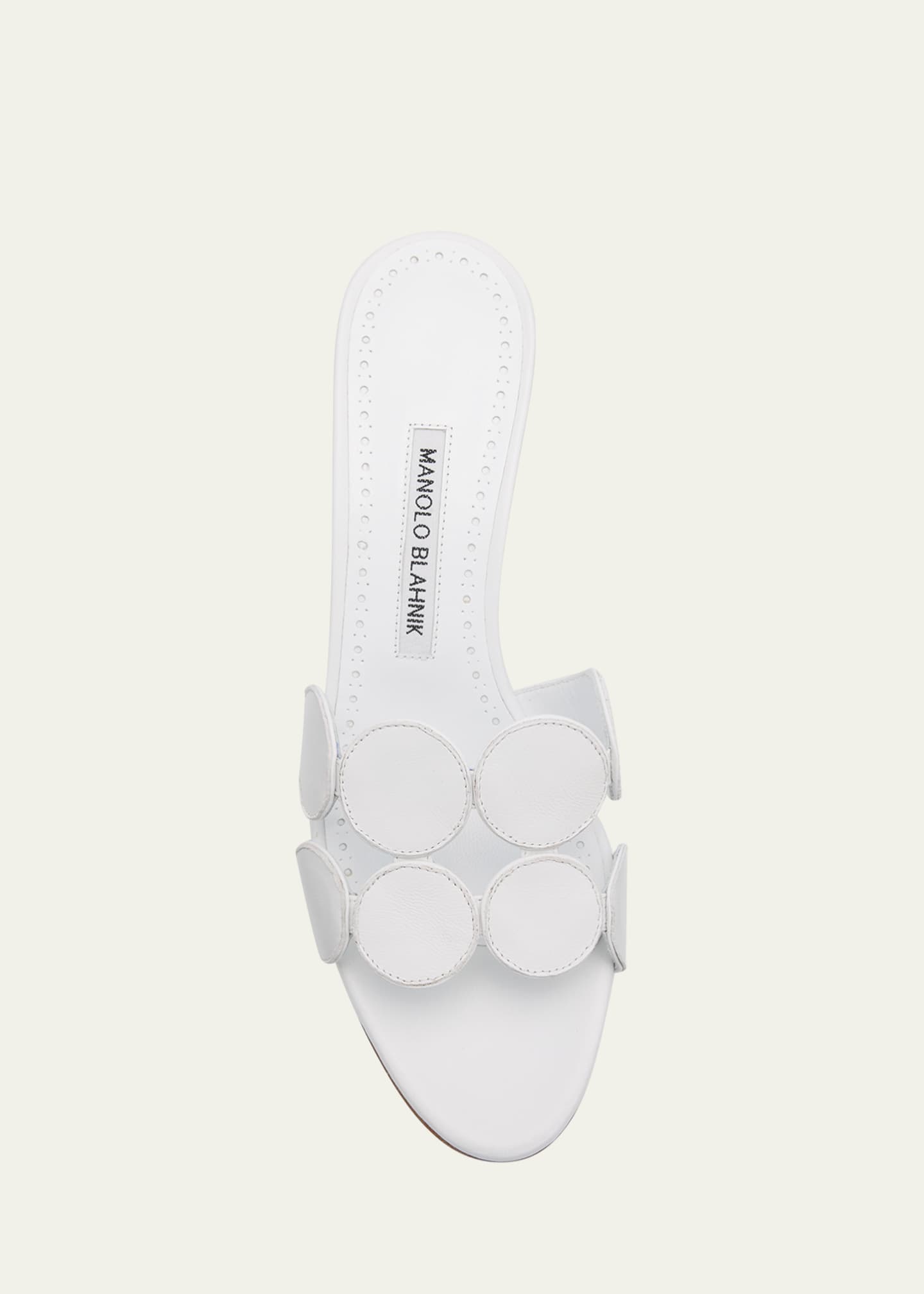 Manolo Blahnik Haribalmu Leather Slide Sandals Image 5 of 6