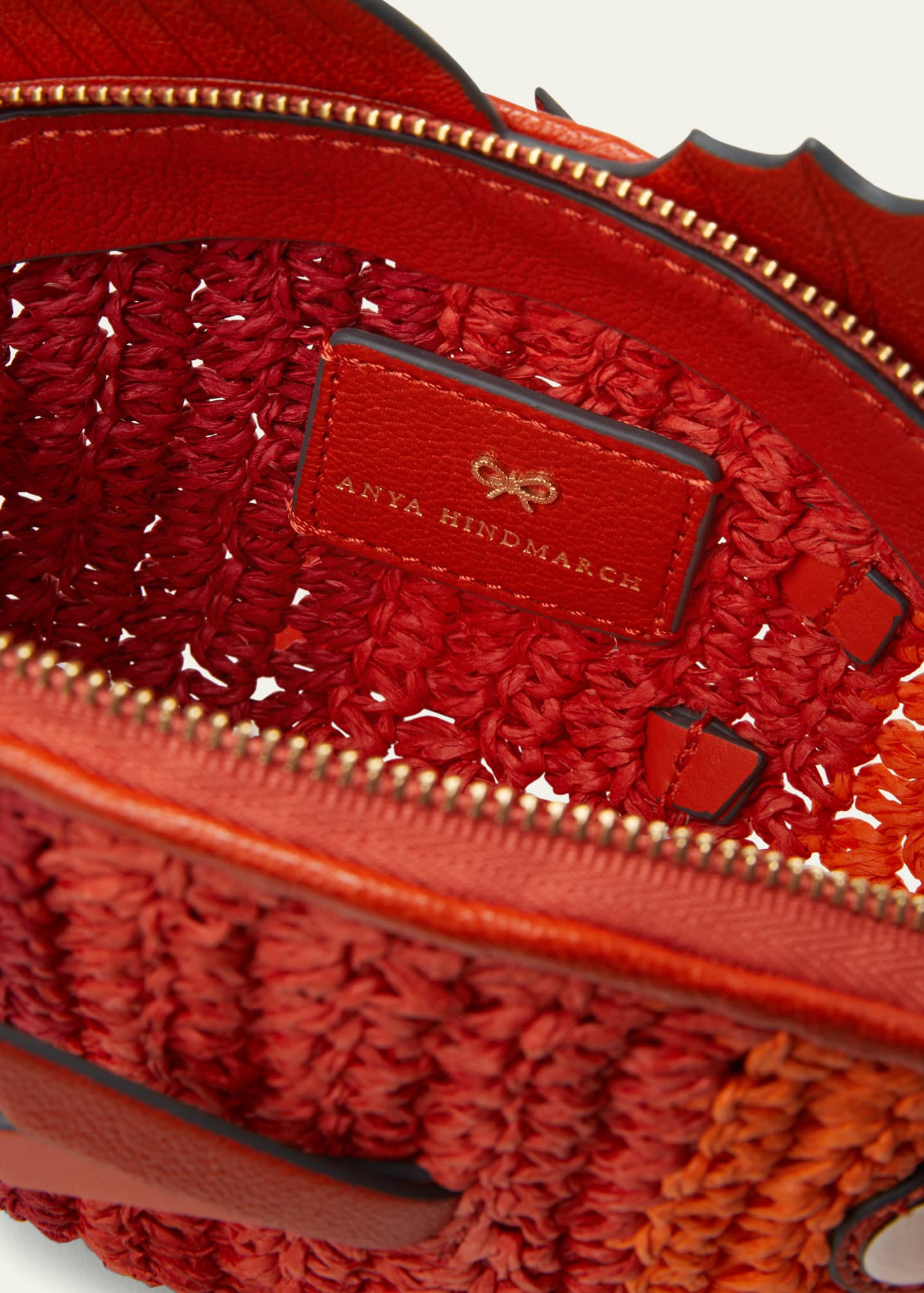 Anya Hindmarch Fish Straw Crossbody Bag Bergdorf Goodman