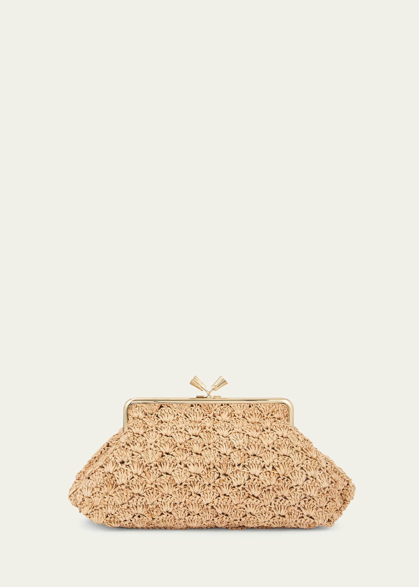 Anya Hindmarch Maud Large Straw Clutch Bag Bergdorf Goodman
