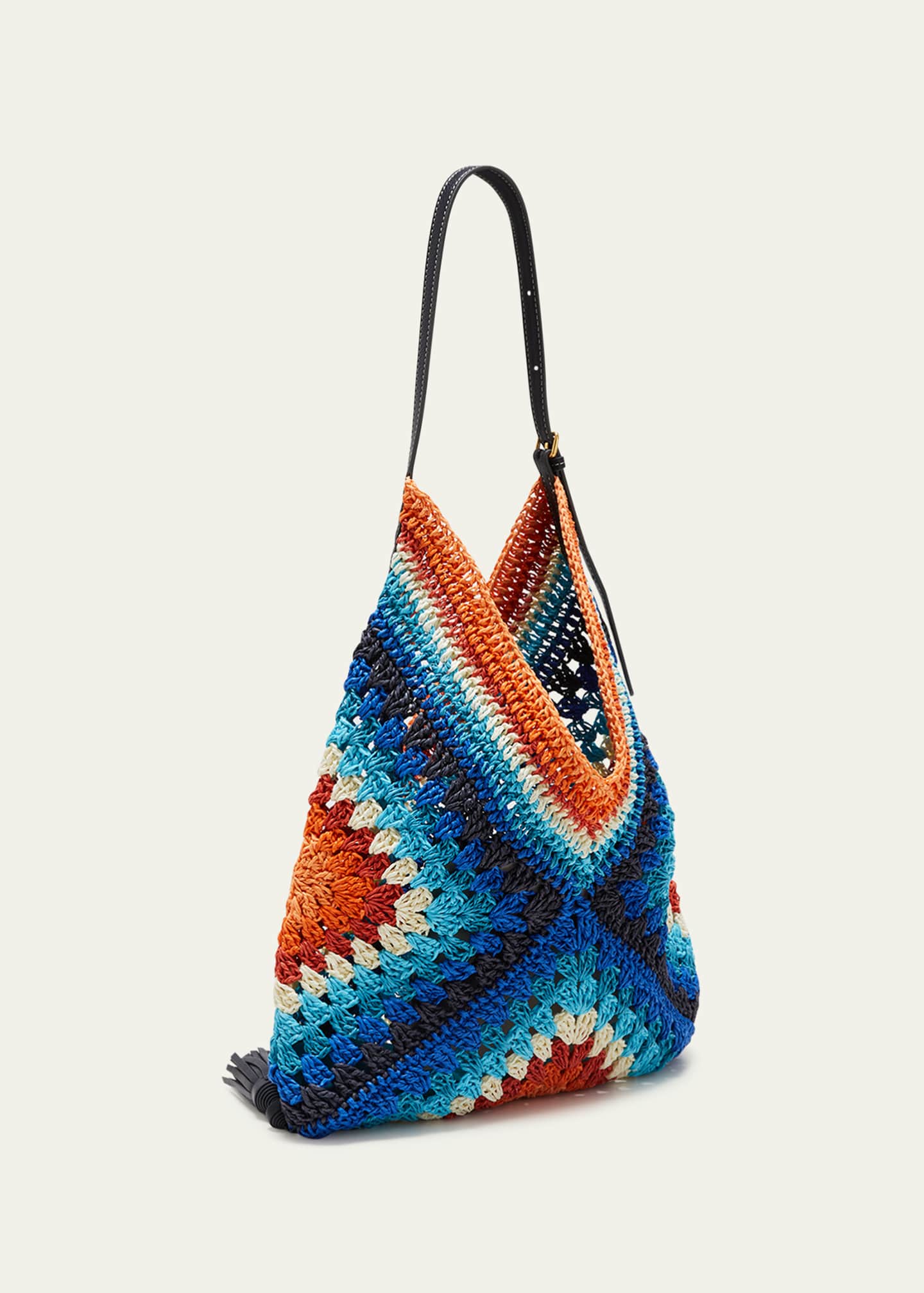 Anya Hindmarch Multicolor Tassel Straw Tote Bag Bergdorf Goodman