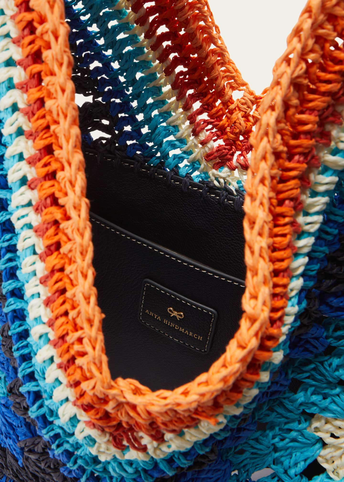 Anya Hindmarch Multicolor Tassel Straw Tote Bag Bergdorf Goodman