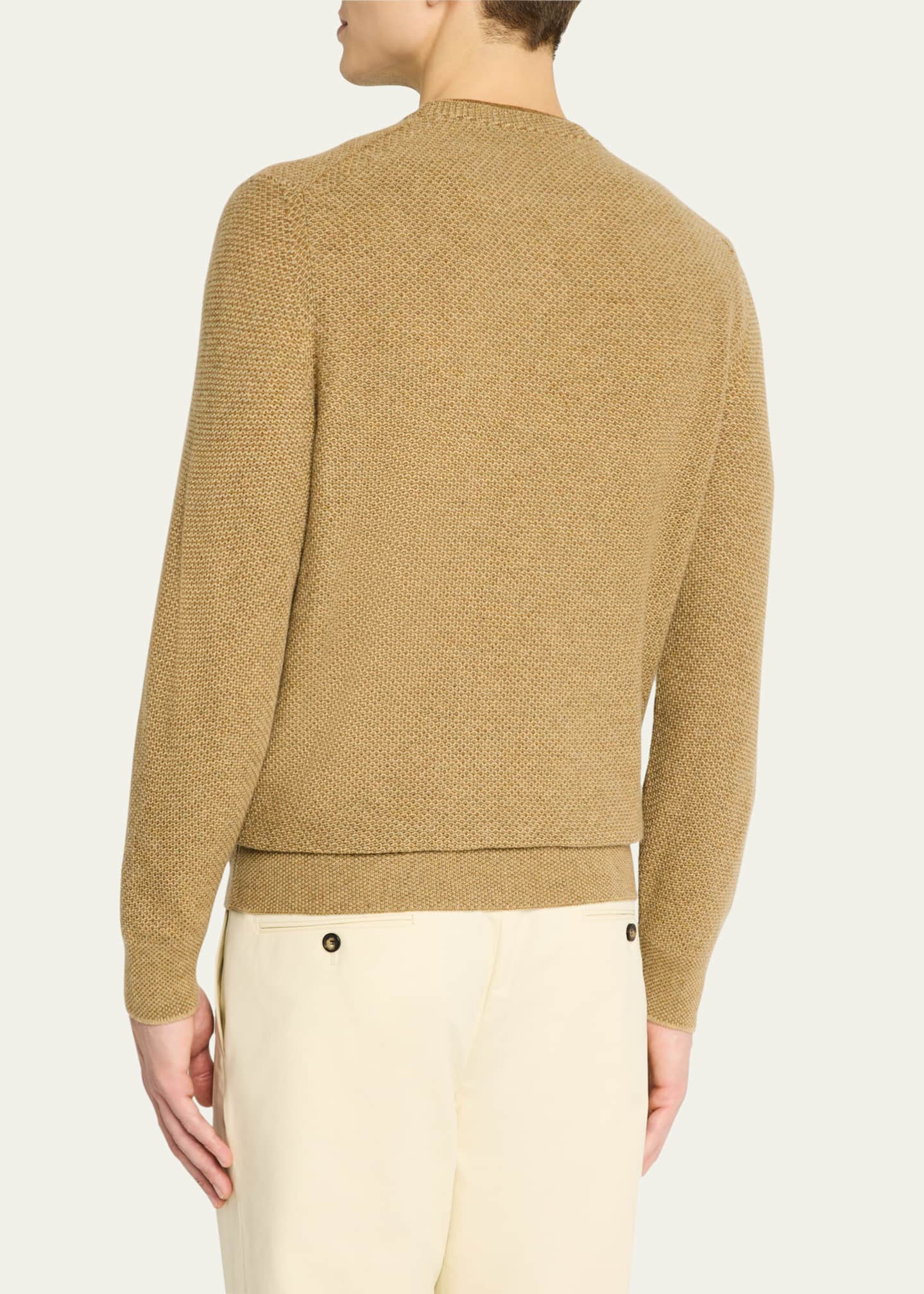 Loro Piana Men's Cashmere Girocollo City Crewneck Sweater Image 3 of 5