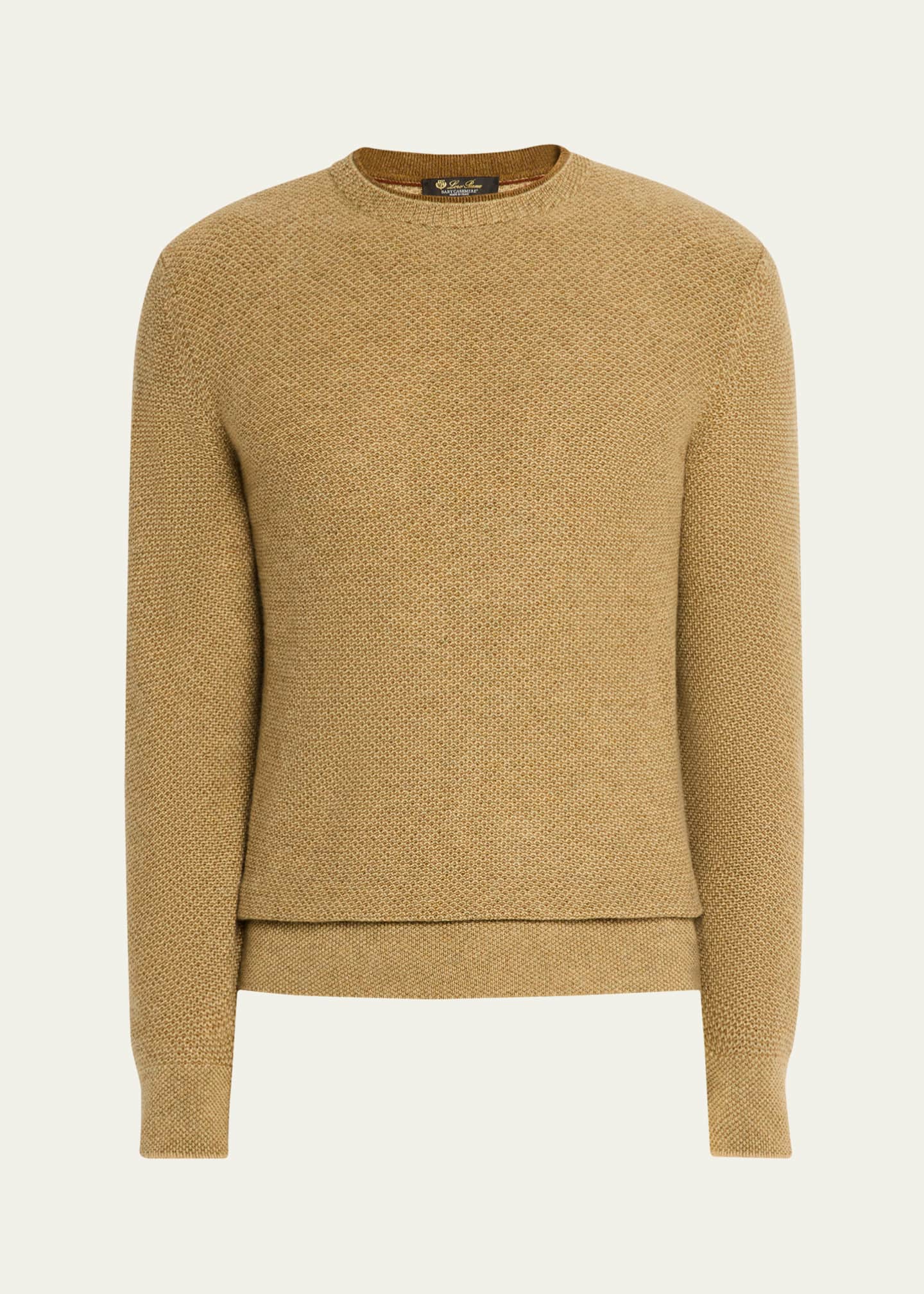 Loro Piana Men's Cashmere Girocollo City Crewneck Sweater Image 1 of 5