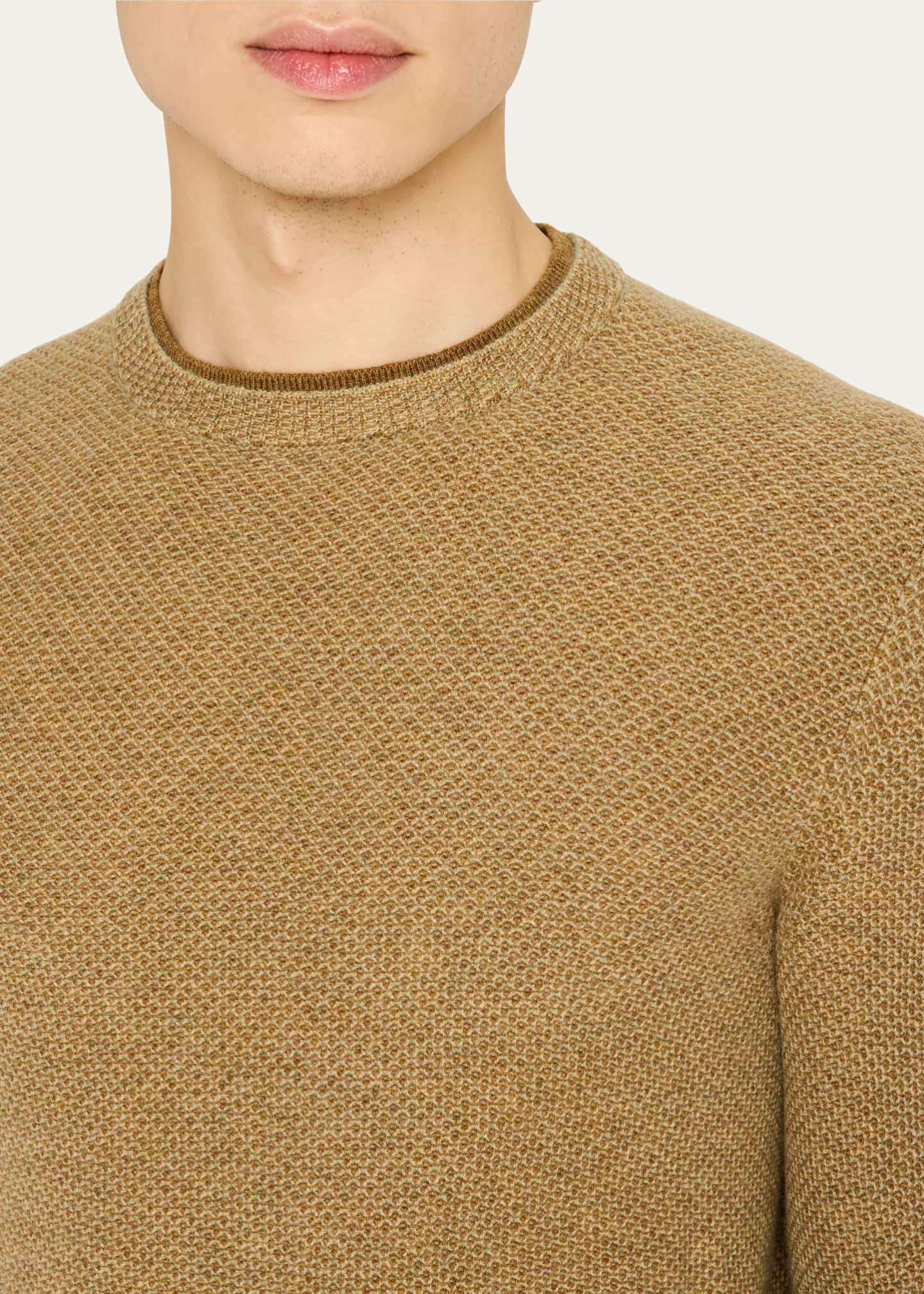Loro Piana Men's Cashmere Girocollo City Crewneck Sweater Image 5 of 5