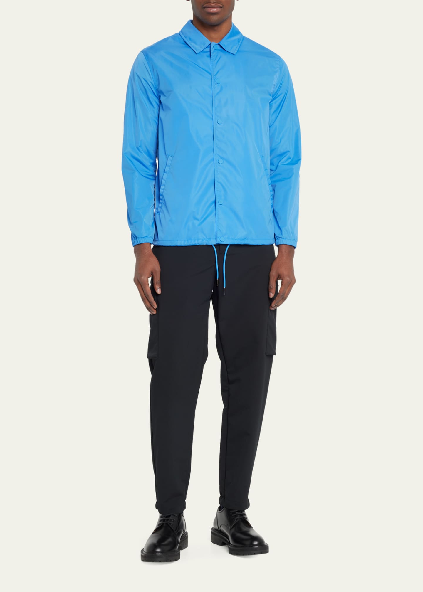 Theory Men's Classic Nylon Coaches Jacket Bergdorf Goodman