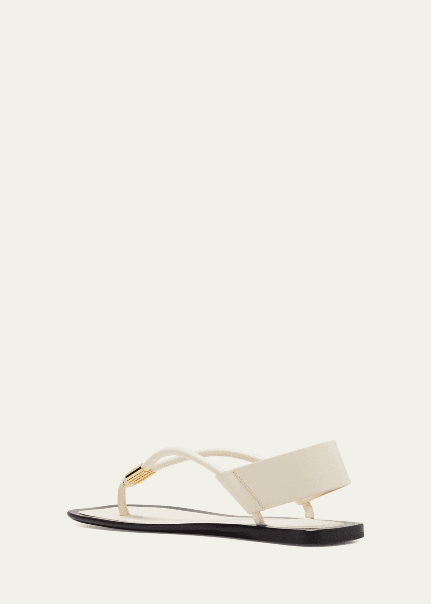 Khaite Devoe Leather Thong Sandals - Bergdorf Goodman