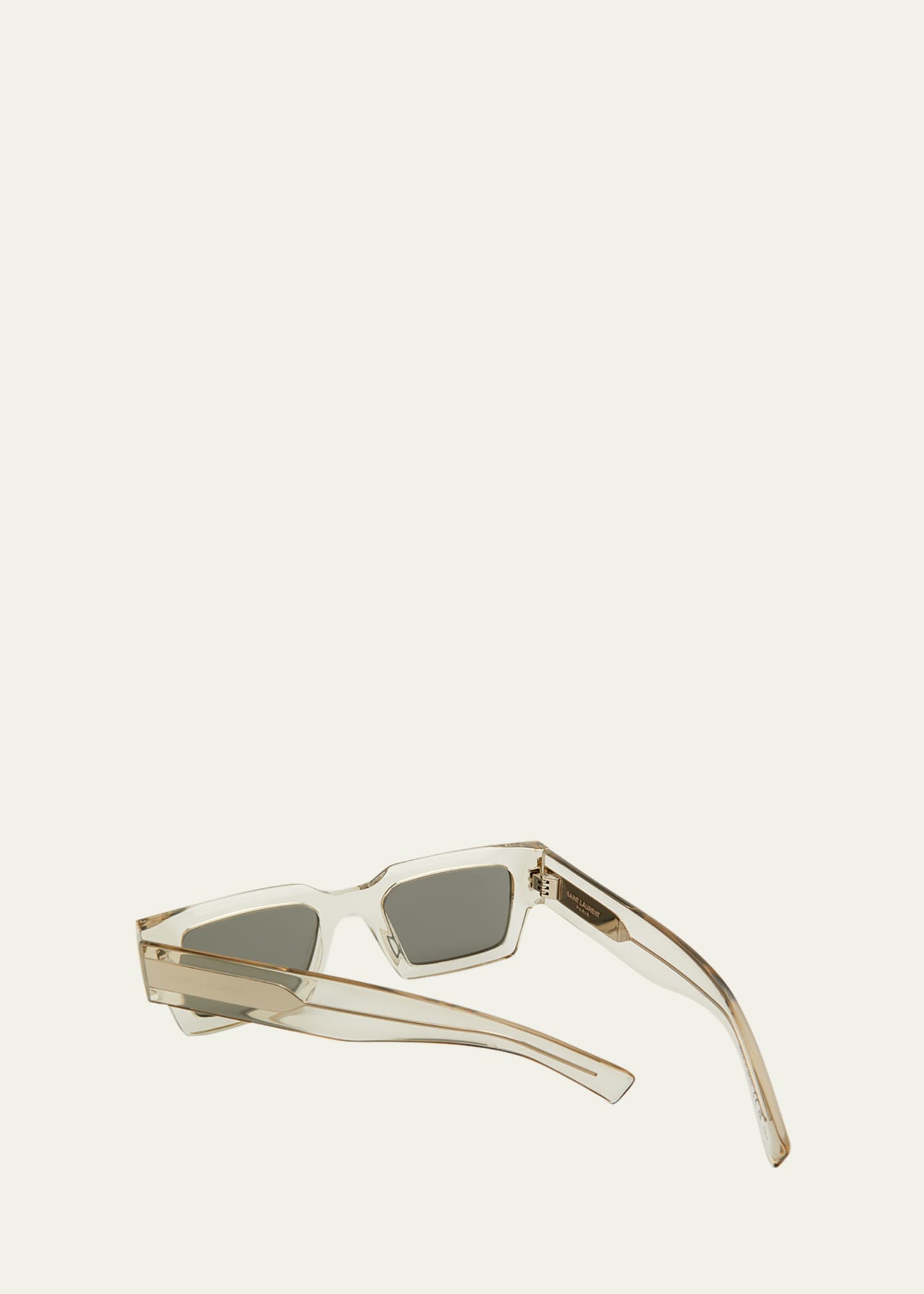 Saint Laurent Semi Transparent Square Acetate Sunglasses