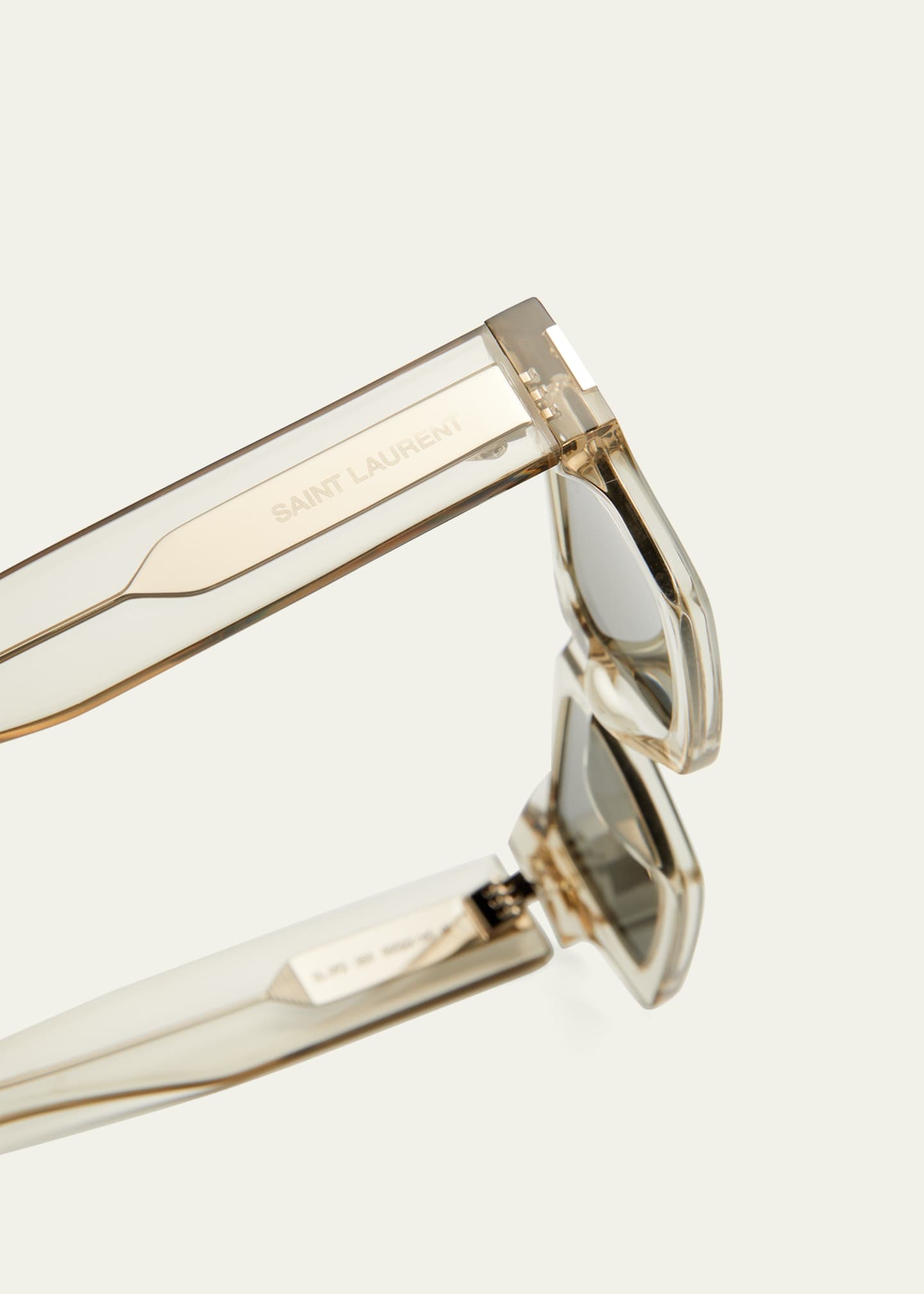 Saint Laurent YSL Rimless Square Metal Sunglasses - Bergdorf Goodman