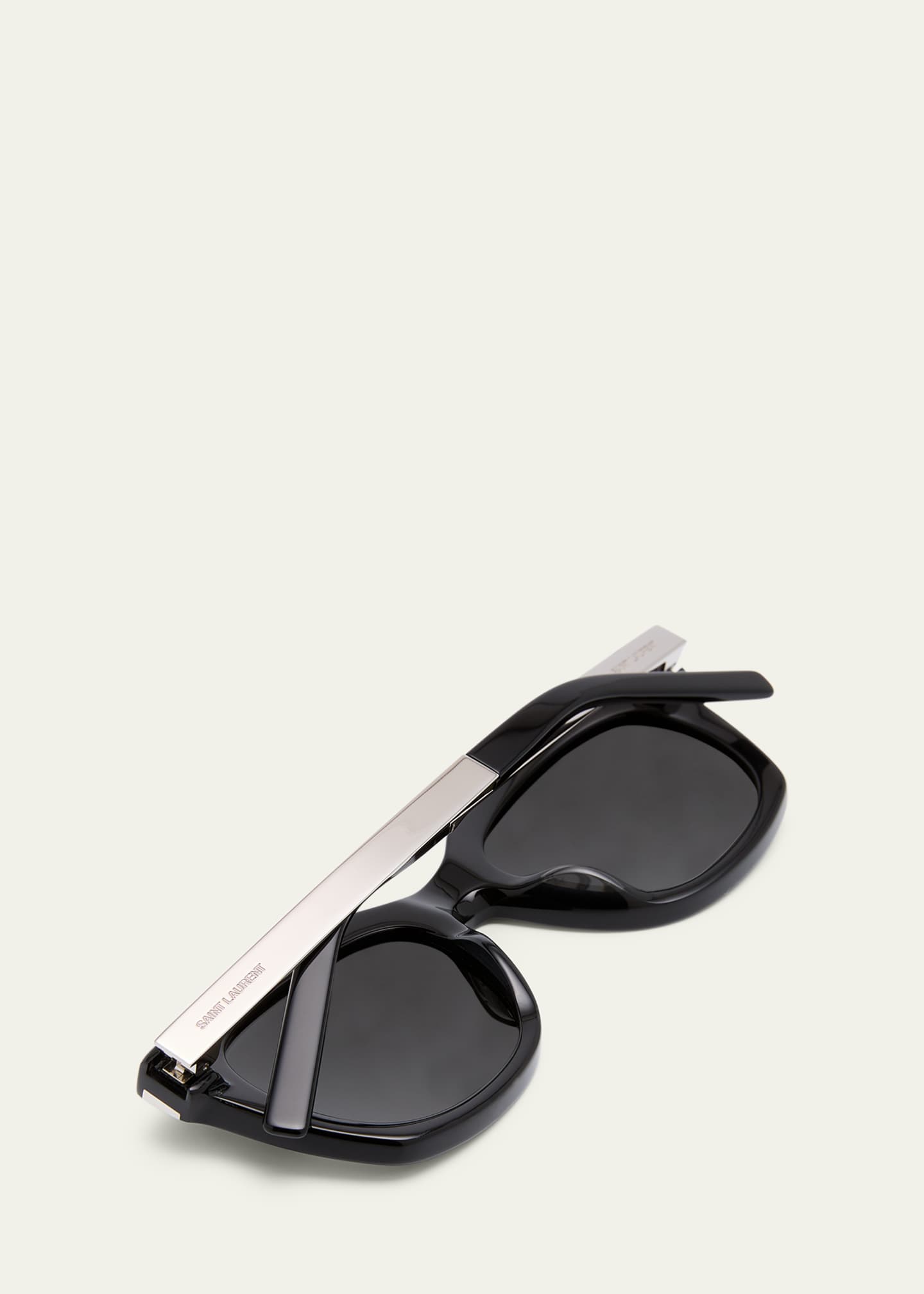 Saint Laurent Engraved Logo Square Acetate Sunglasses Bergdorf Goodman