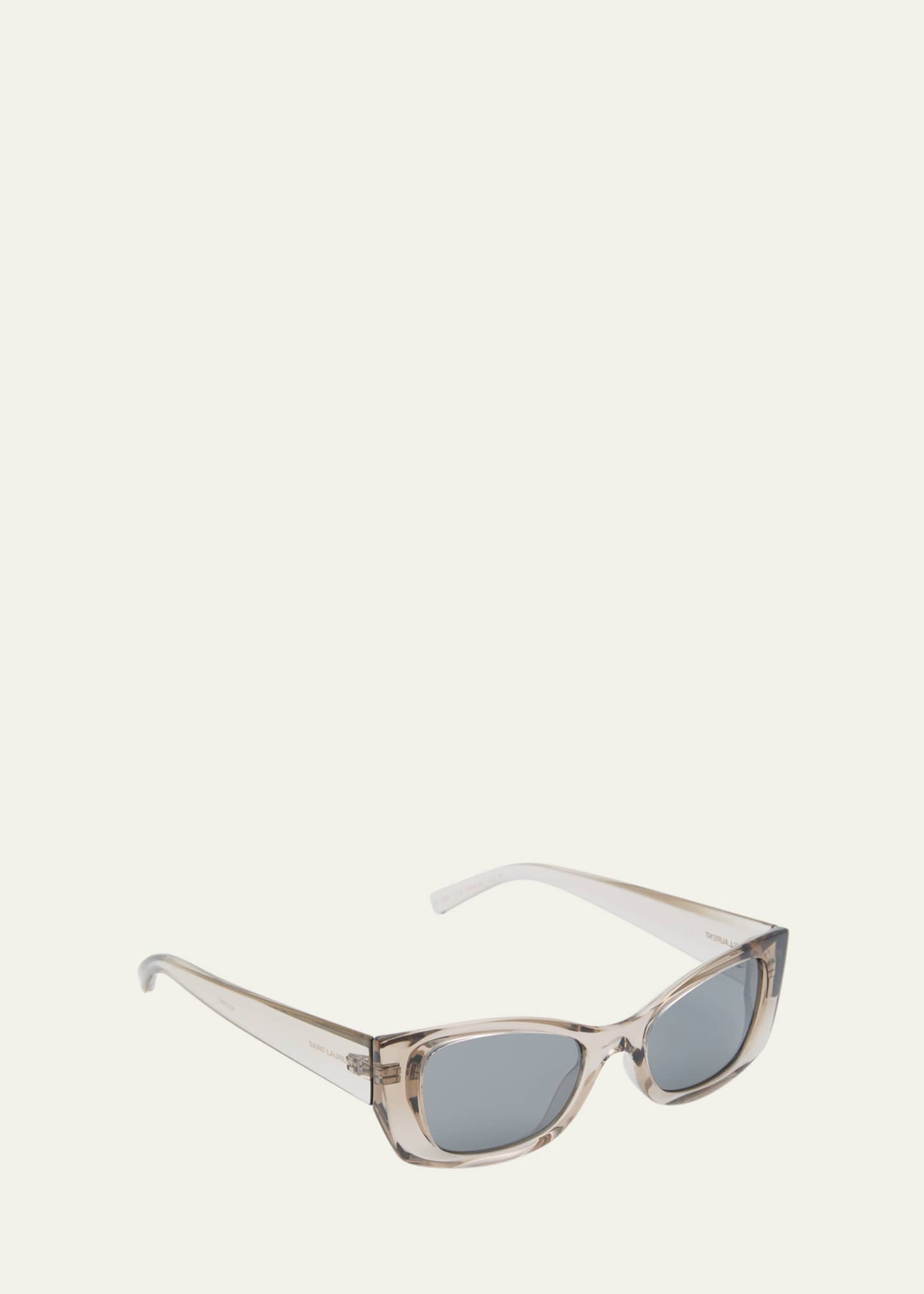 Saint Laurent Logo Acetate Cat-Eye Sunglasses Image 2 of 5
