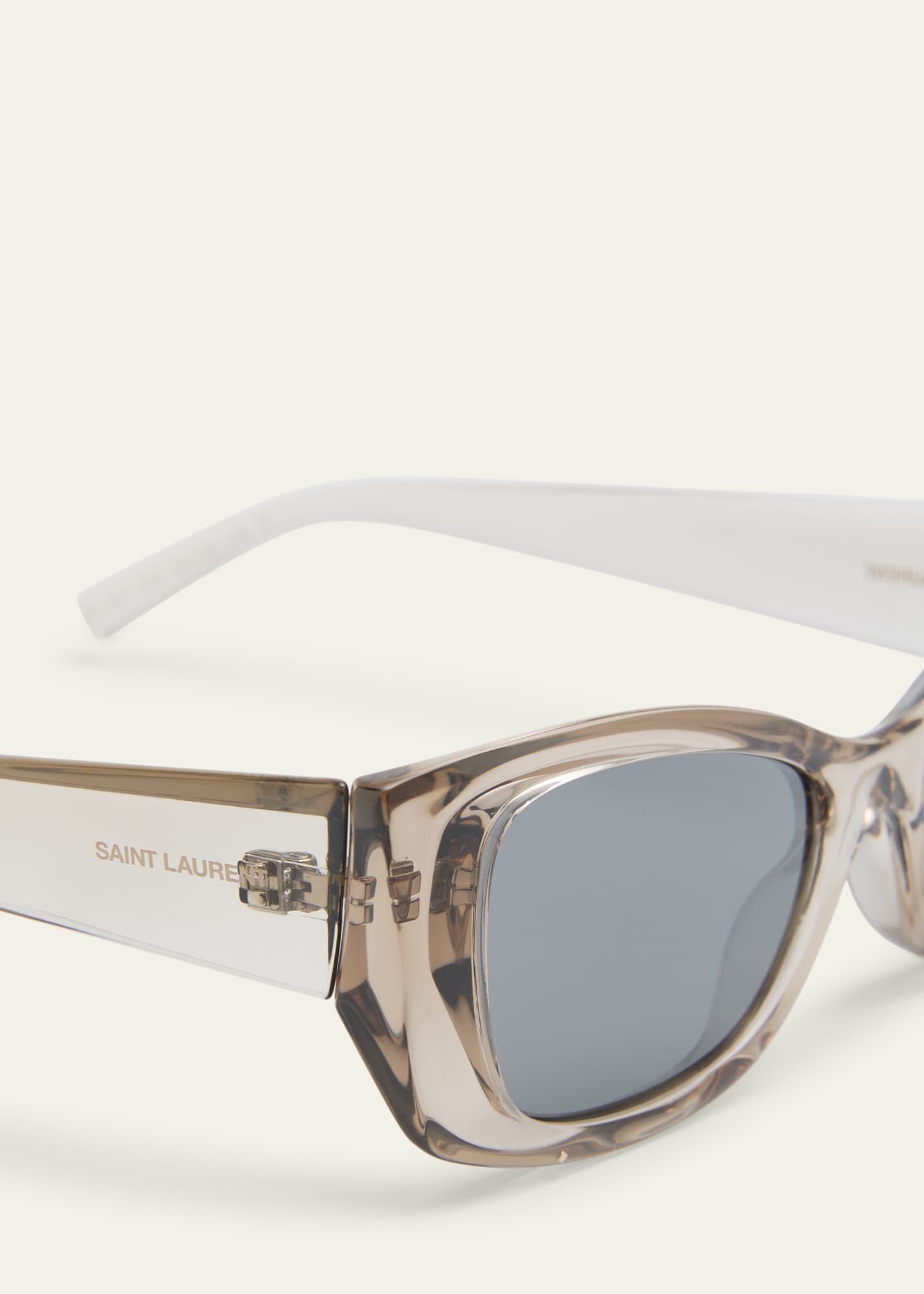 Saint Laurent Logo Acetate Cat-Eye Sunglasses Image 4 of 5