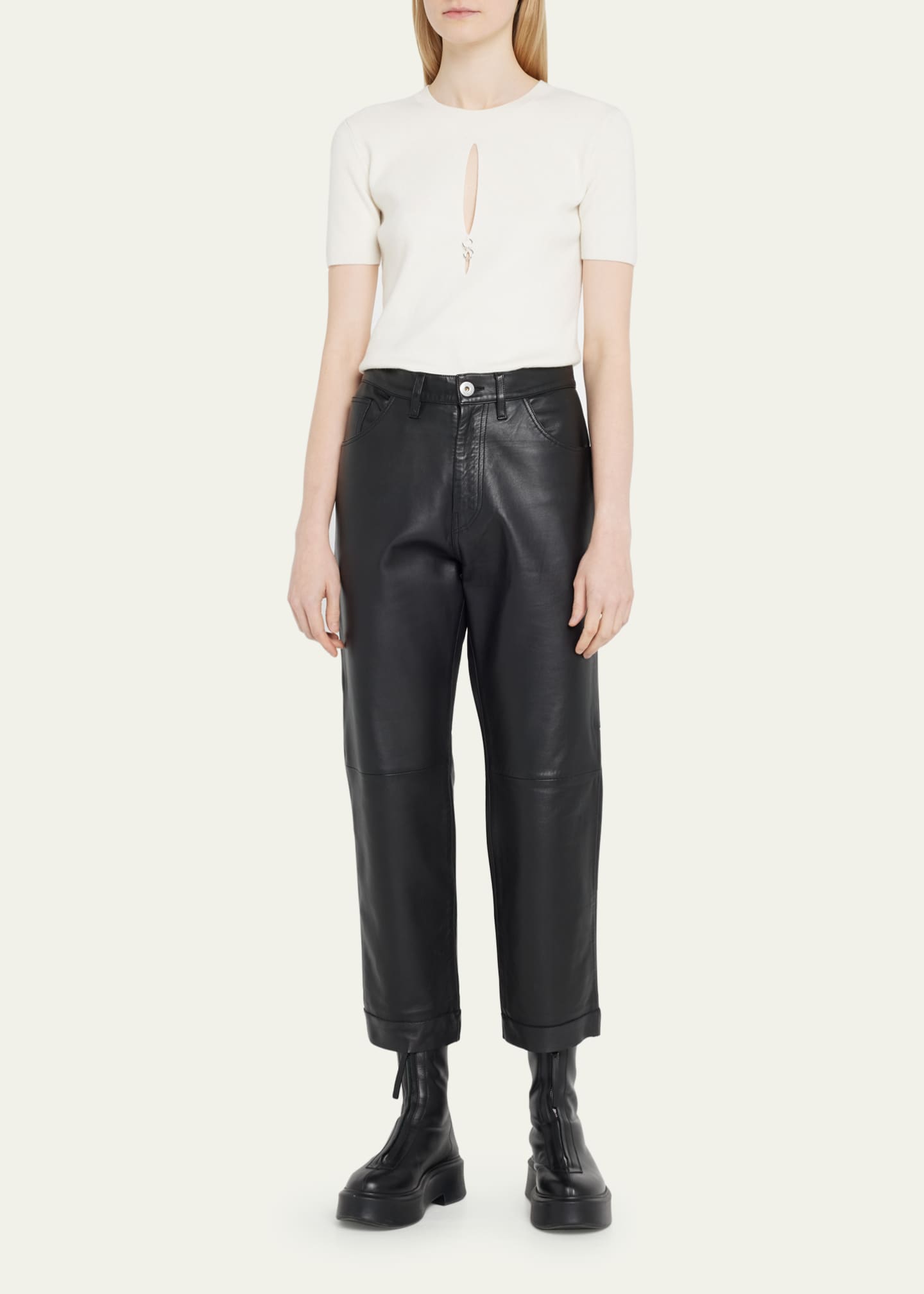 ALTU Leather Cargo Pants Bergdorf Goodman