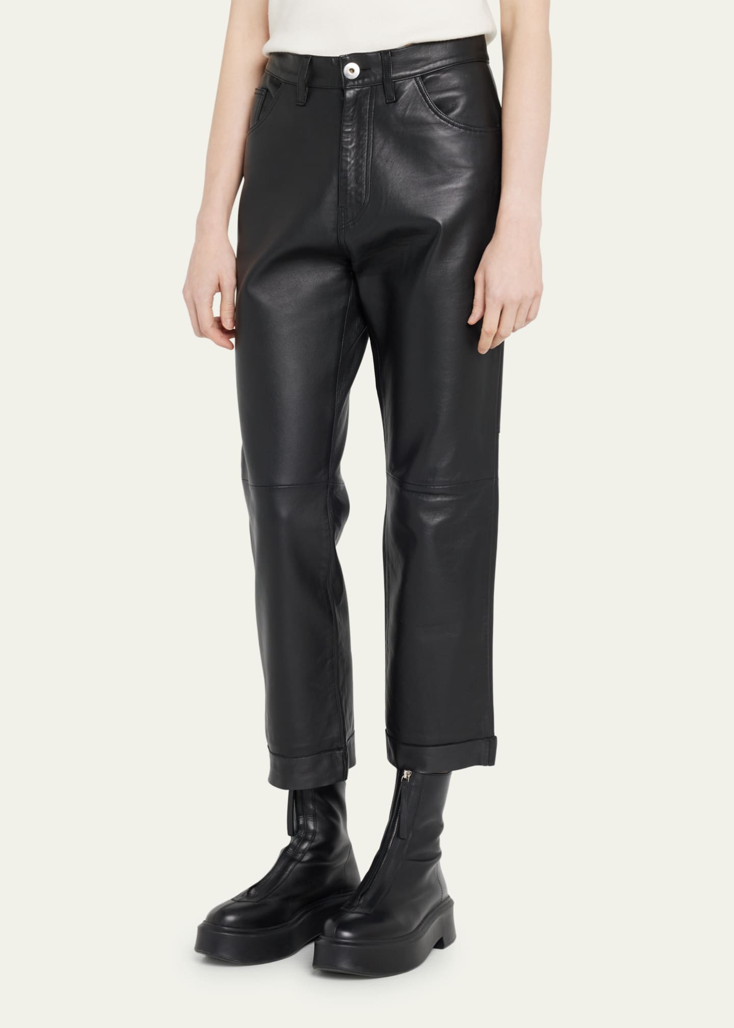 ALTU Leather Cargo Pants Bergdorf Goodman