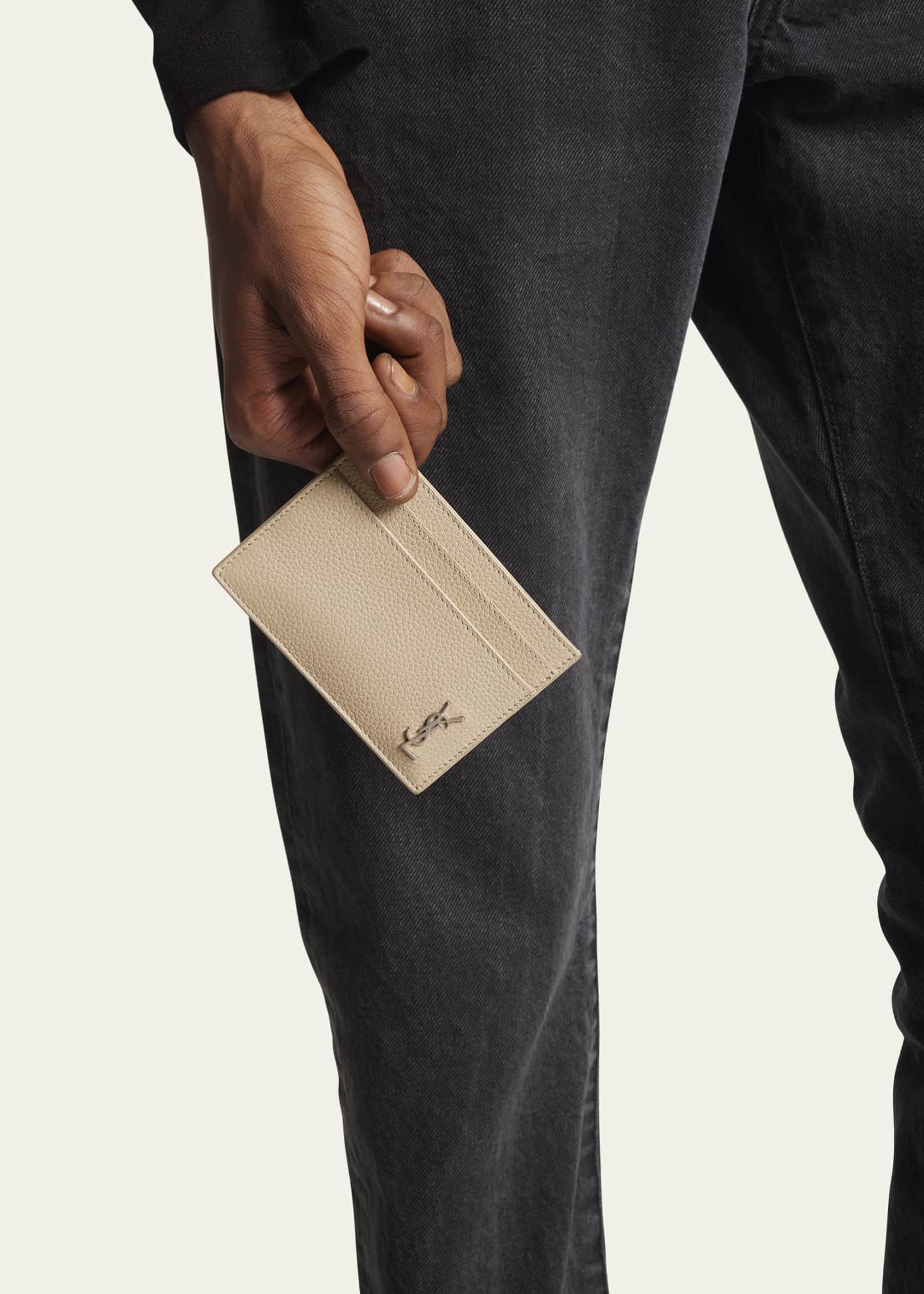 Ysl card holder for men best sale