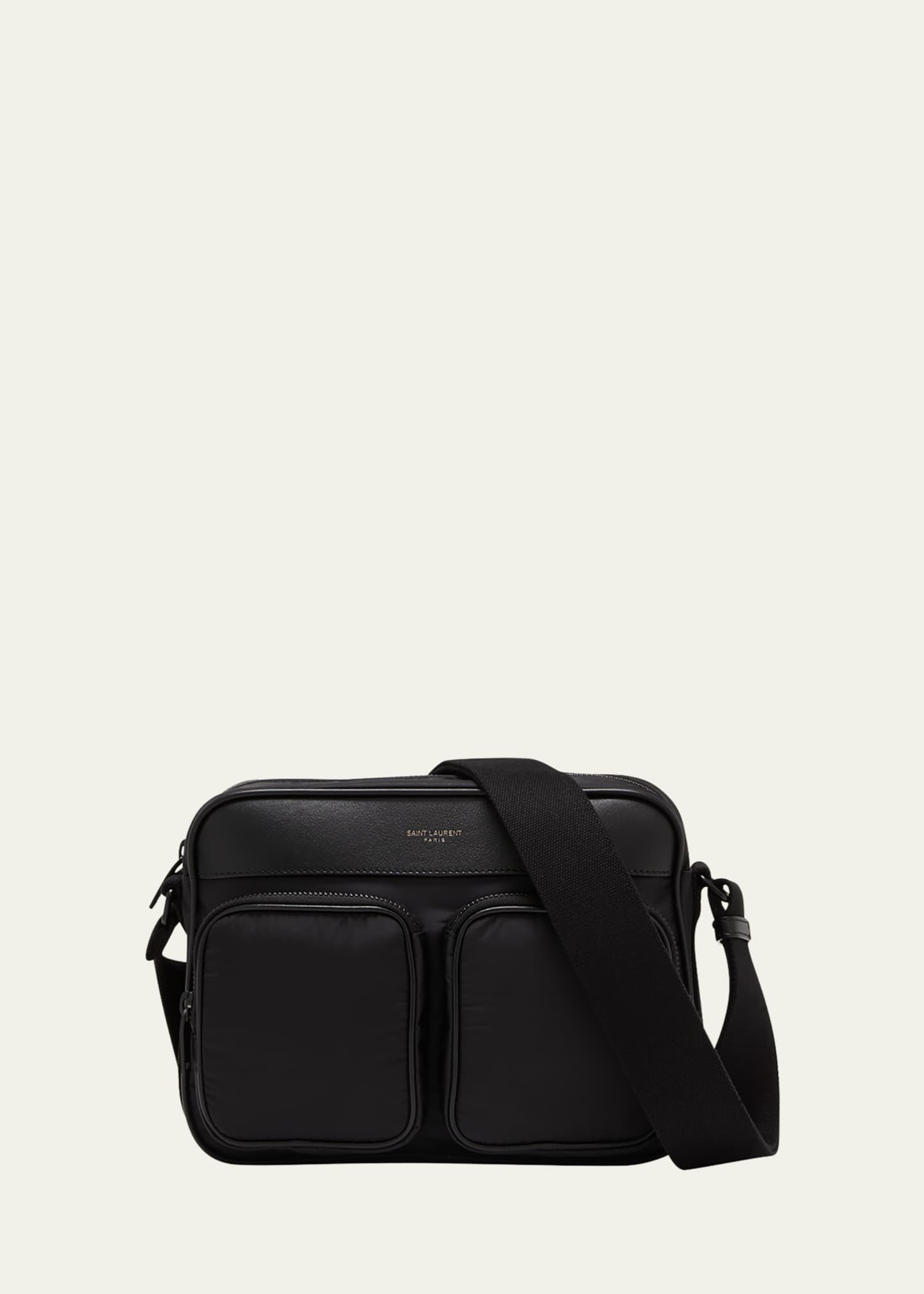 Saint Laurent Men's Bag City Nylon Crossbody Bag - Bergdorf Goodman