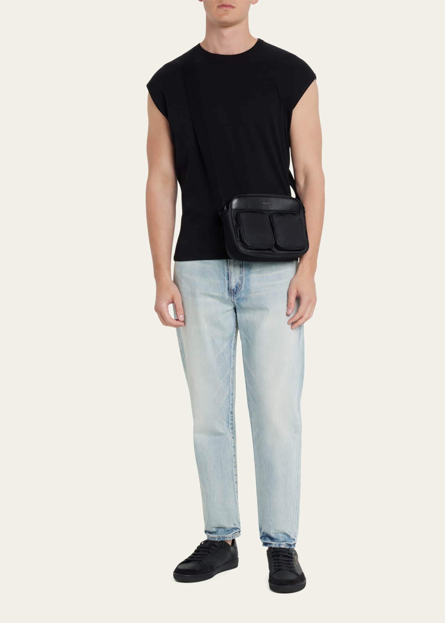 Saint laurent mens crossbody bag discount