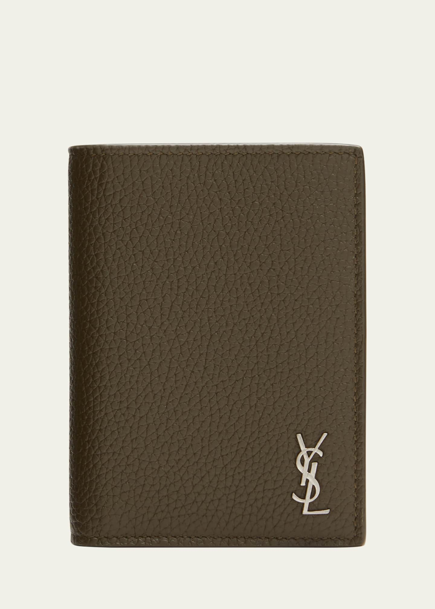 Saint Laurent - Cassandre Tiny leather bifold wallet Saint Laurent