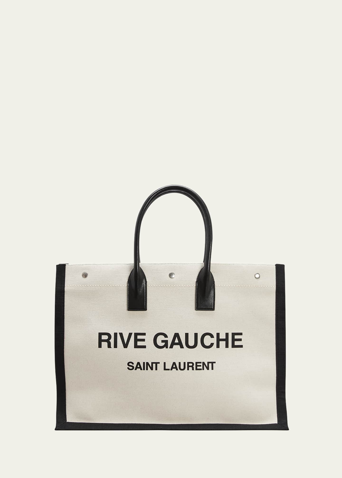 rive gauche tote in canvas