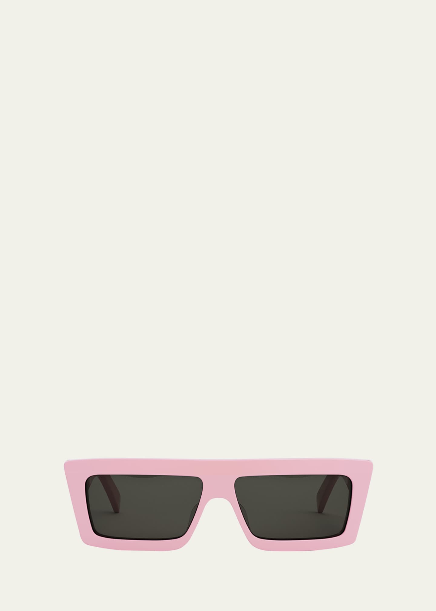 Celine Flat-Top Acetate Rectangle Sunglasses Image 1 of 2