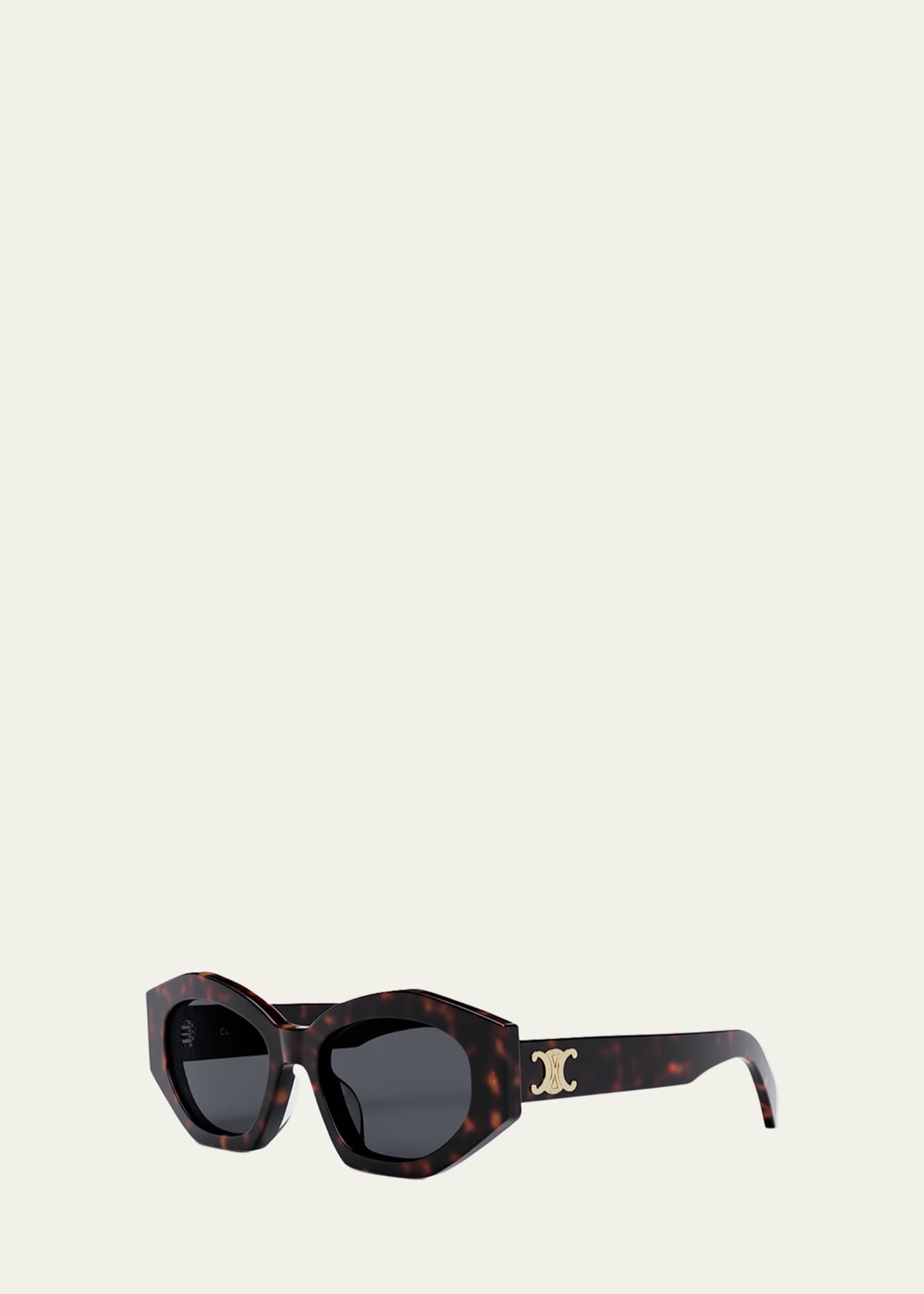 Celine Triomphe Logo Acetate Cat-Eye Sunglasses - Bergdorf