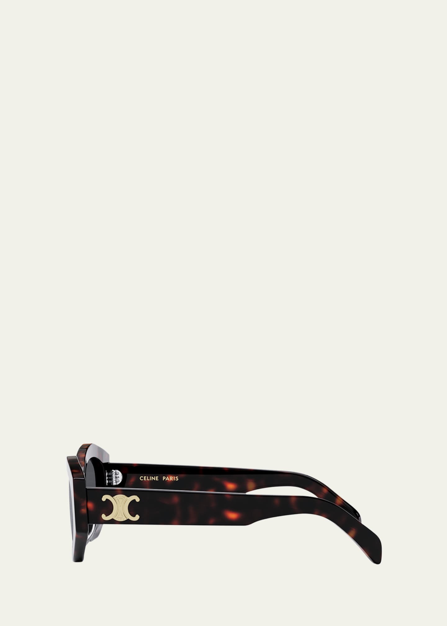 Celine Triomphe Logo Acetate Cat-Eye Sunglasses - Bergdorf