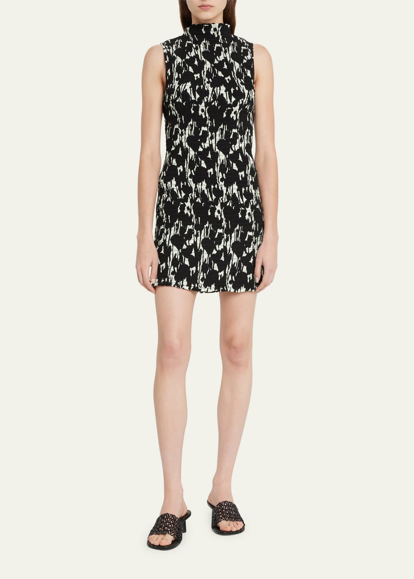 Proenza Schouler White Label
 Smocked Poplin Midi-Dress main image 1