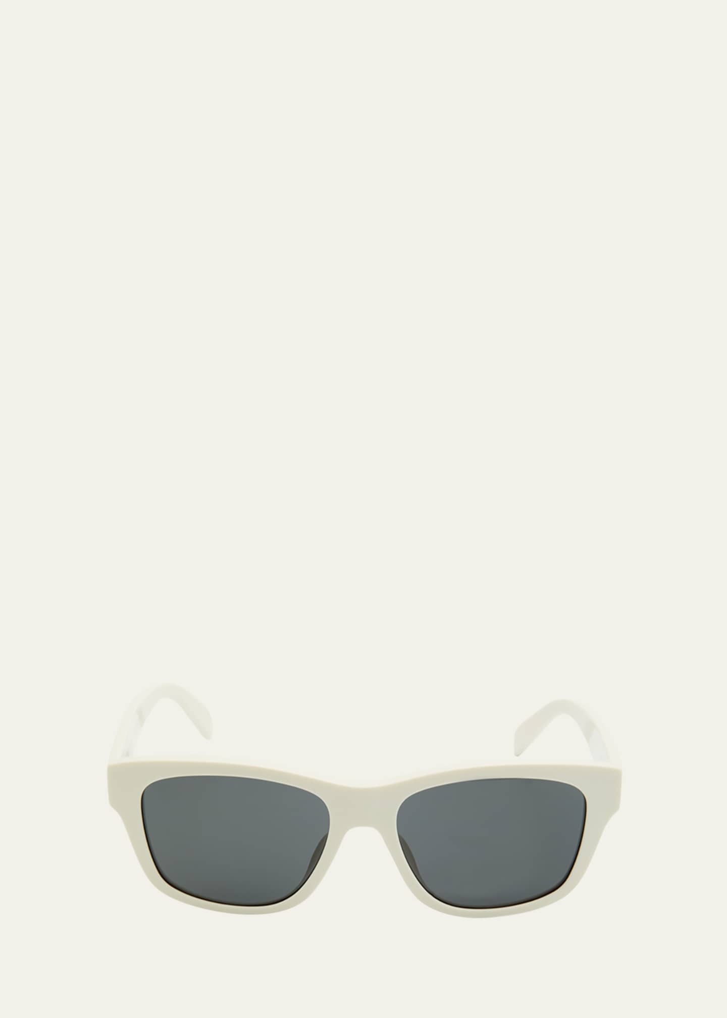 Celine Monochroms Square Sunglasses 55mm White