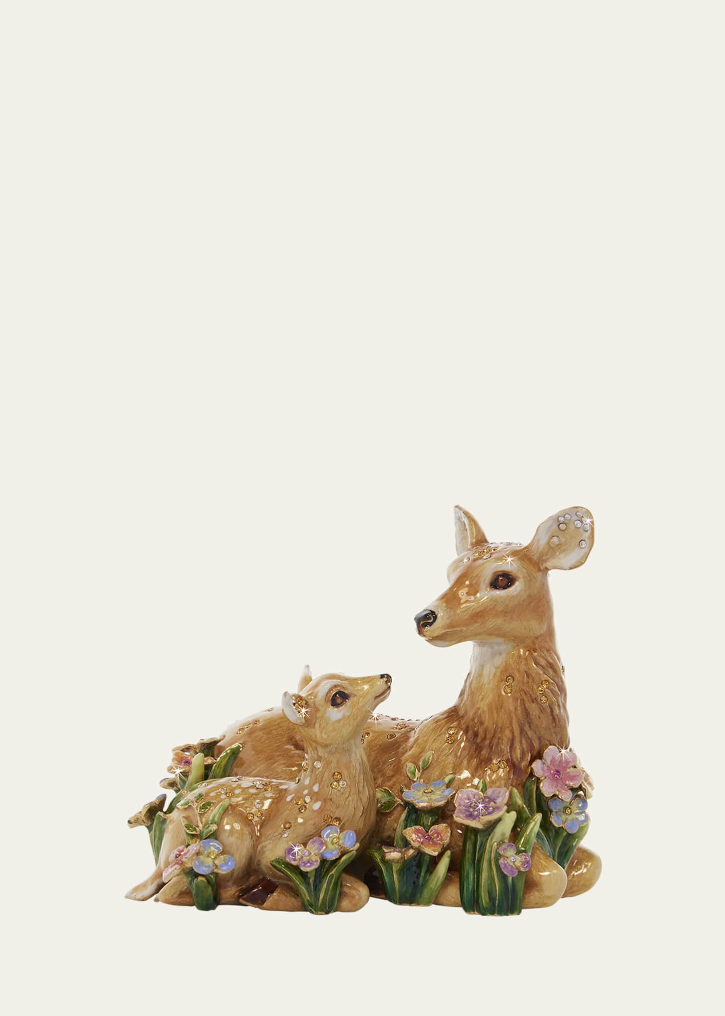 Jay Strongwater Mother and Fawn Figure Image 1 of 3
