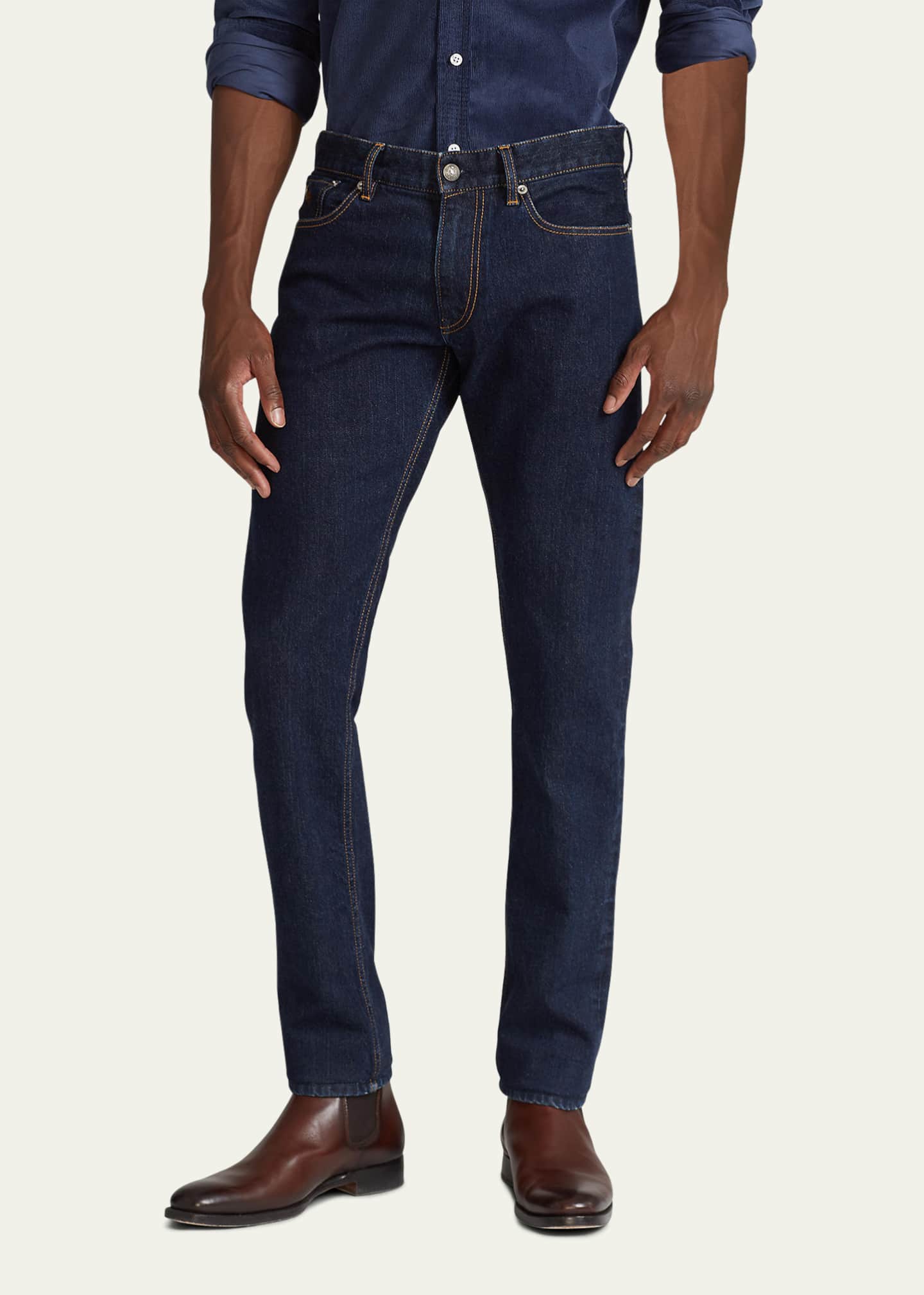 Ralph Lauren Purple Label Men's Slim-Fit Stretch Denim 5-Pocket Jeans