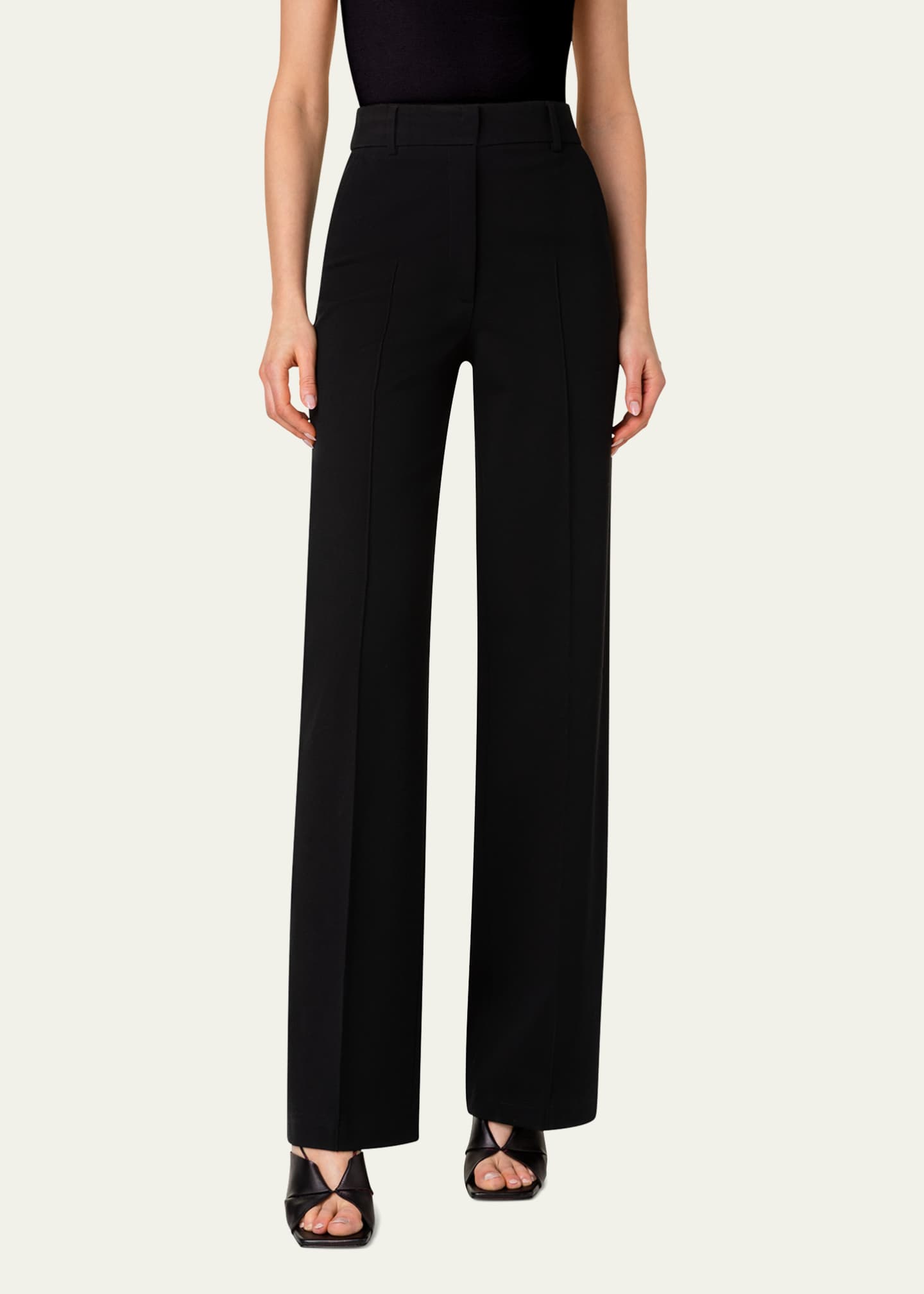 Akris punto Chiaro Signature Jersey Pants Image 2 of 5