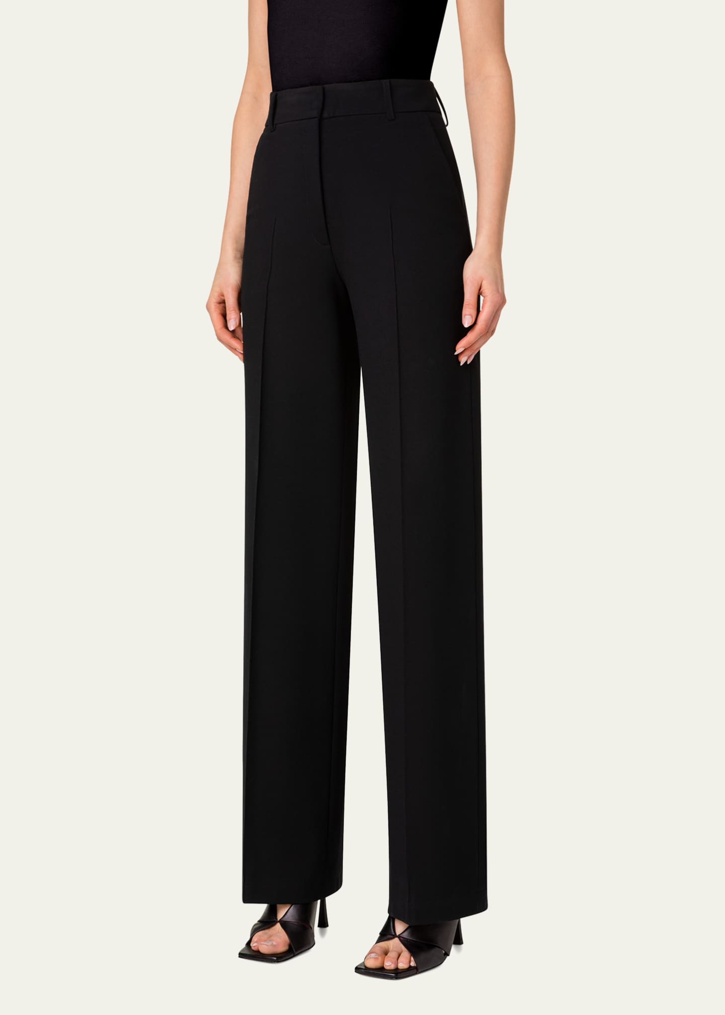 Akris punto Chiaro Signature Jersey Pants Image 4 of 5